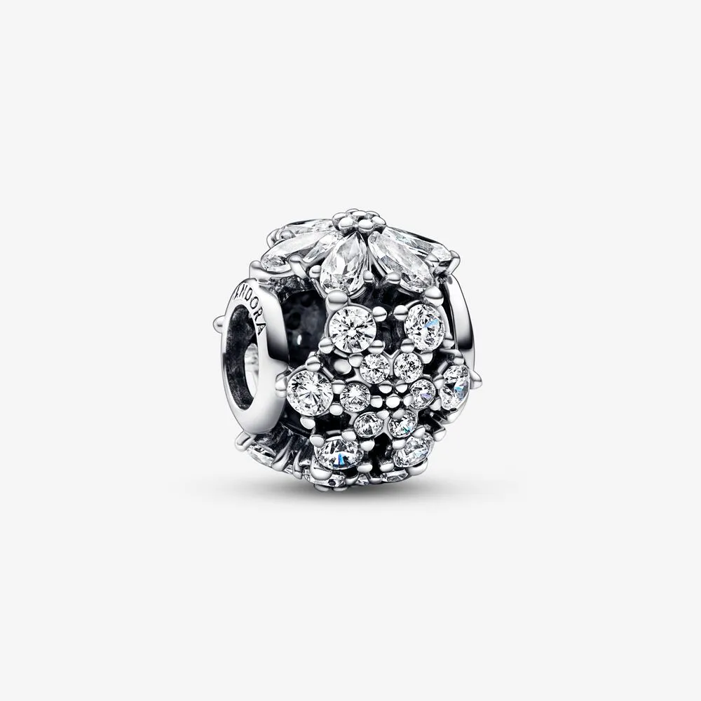 pandora funklende herbarium klynge rund charm 792383c01