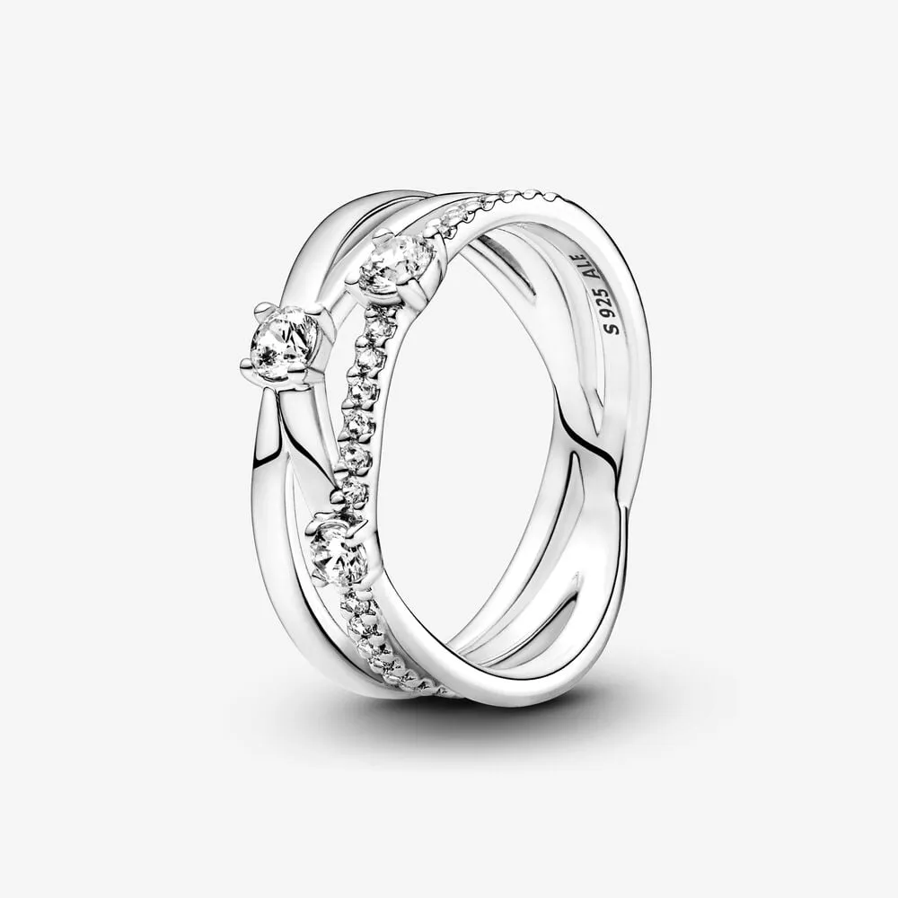 pandora funklende trippel båndring 199400c01