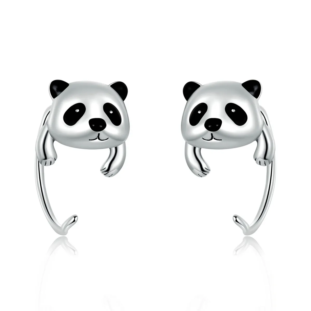 pandora style mini panda øredobber bse568