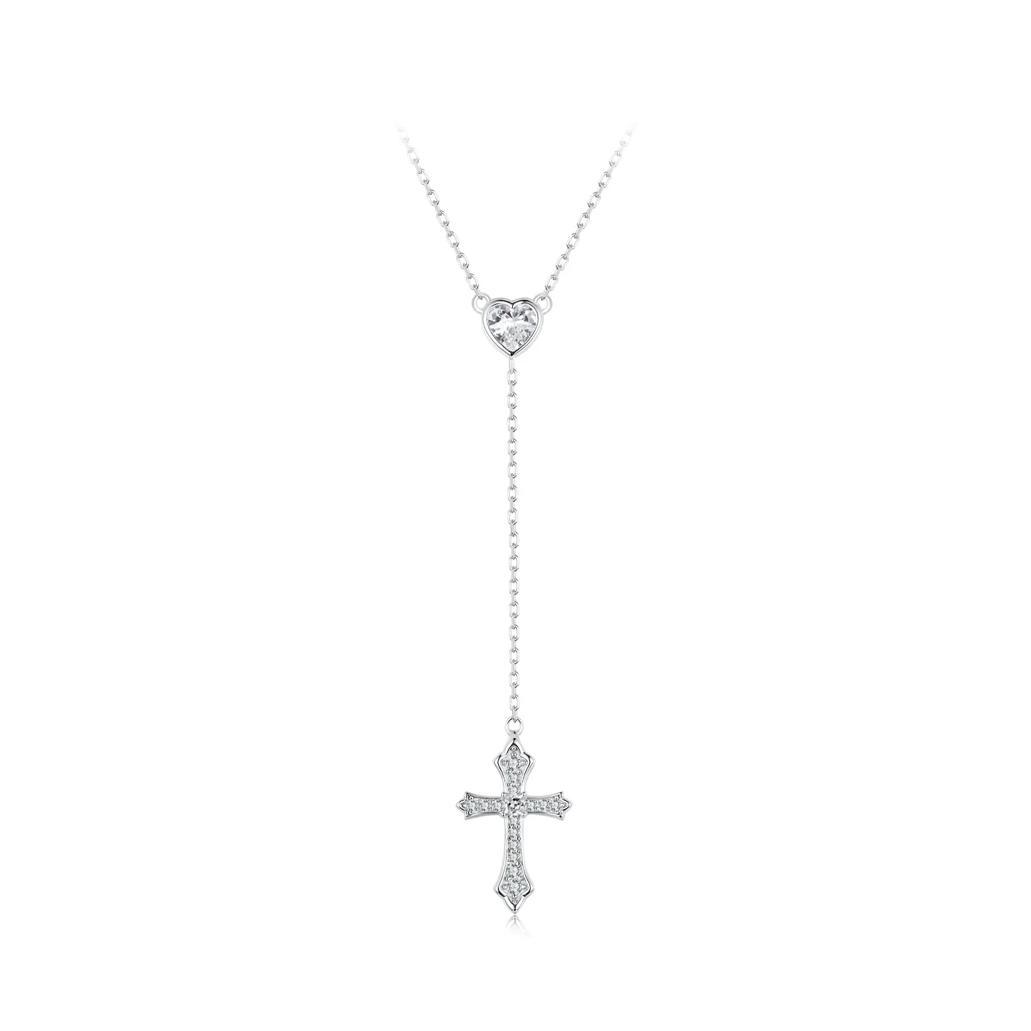 pandora style cross halskjede bsn384