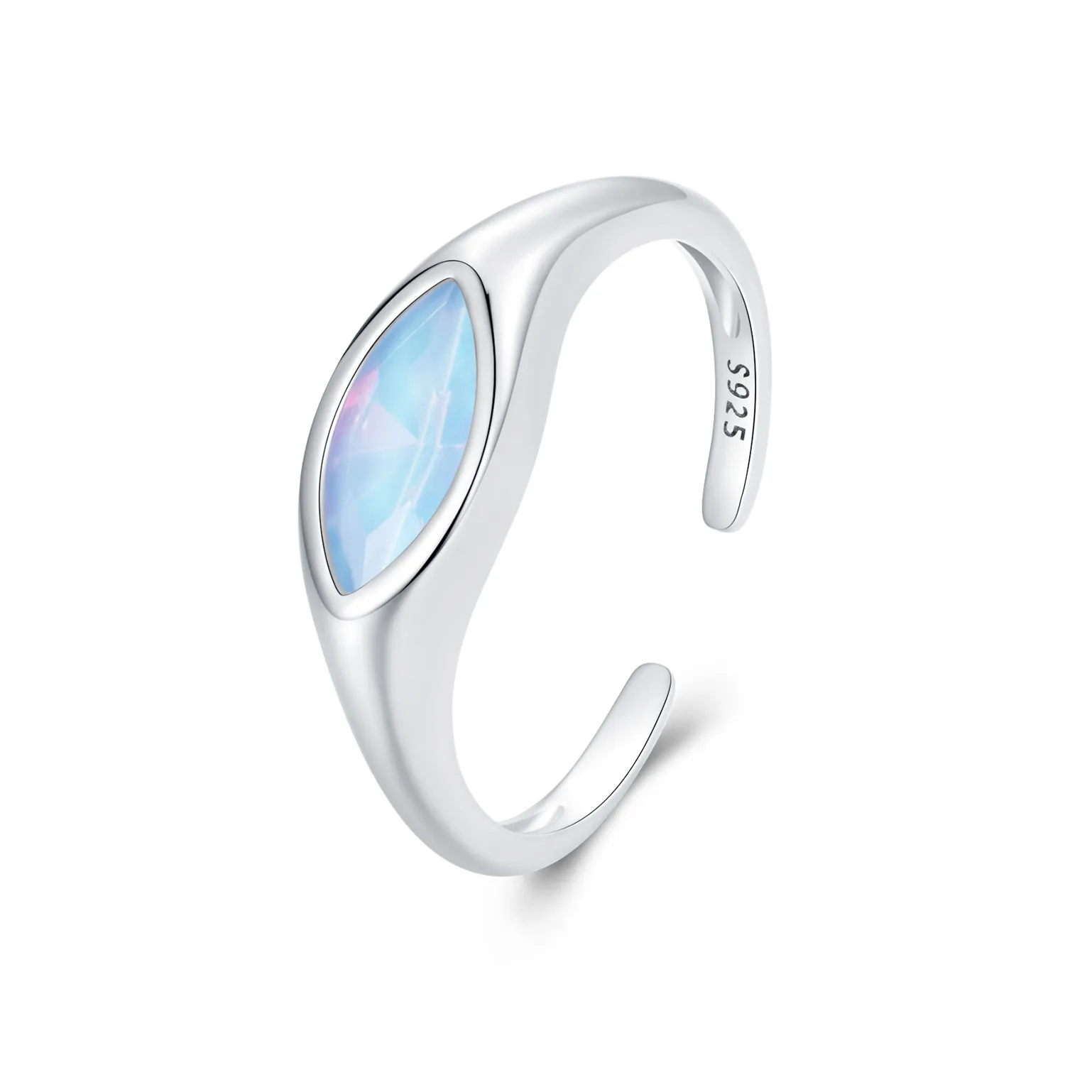 pandora style devils eye signet ring bsr523 e