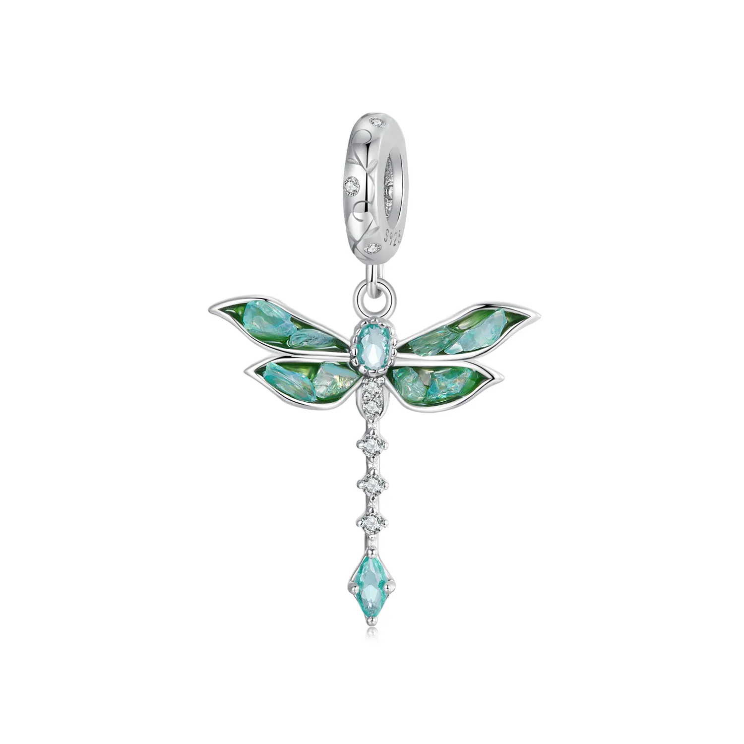 pandora style grønn dragonfly anheng bsc983