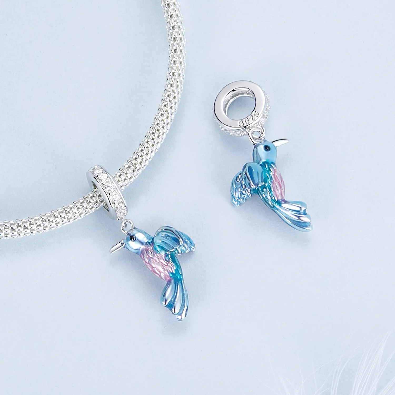 PANDORA Style Kingfisher anheng - BSC1004