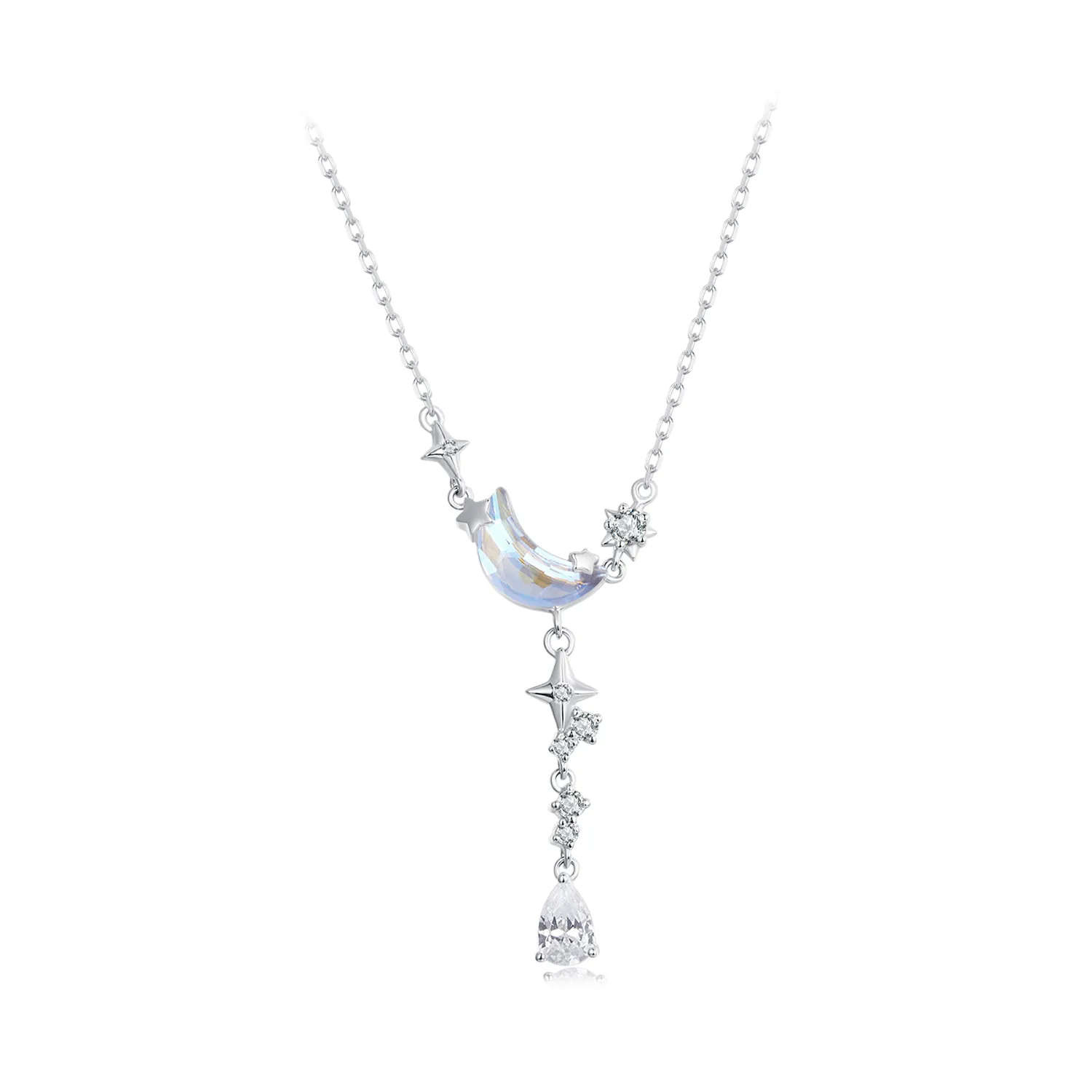 pandora style moonset galaxy halskjede bsn380