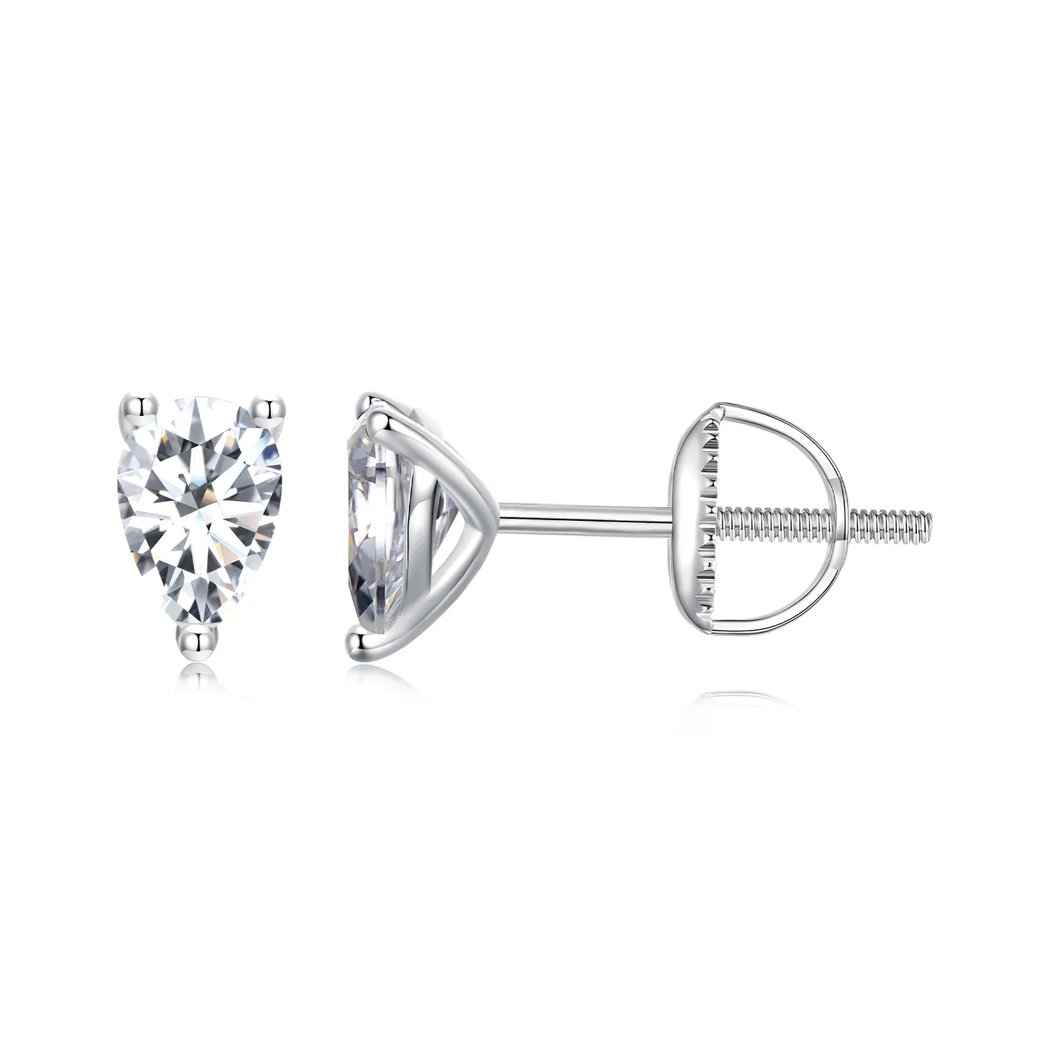 PANDORA Style Vanndråpe Moissanite øredobber (to sertifikater) - MSE049