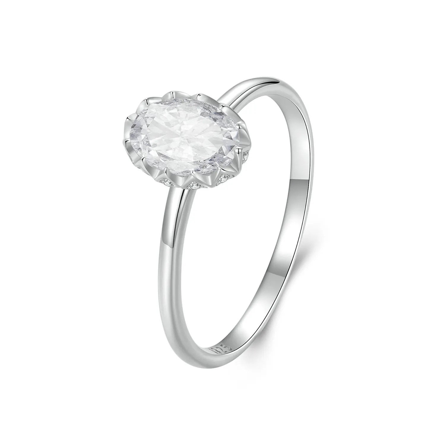 pandora style brilliant beauty 1kt moissanite ring med ett sertifikat msr049