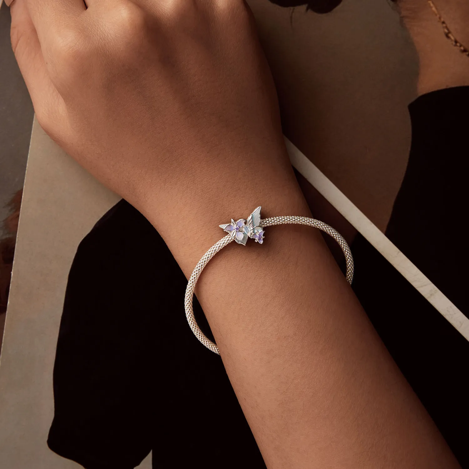 PANDORA Style Butterfly Iris sjarm - BSC1030