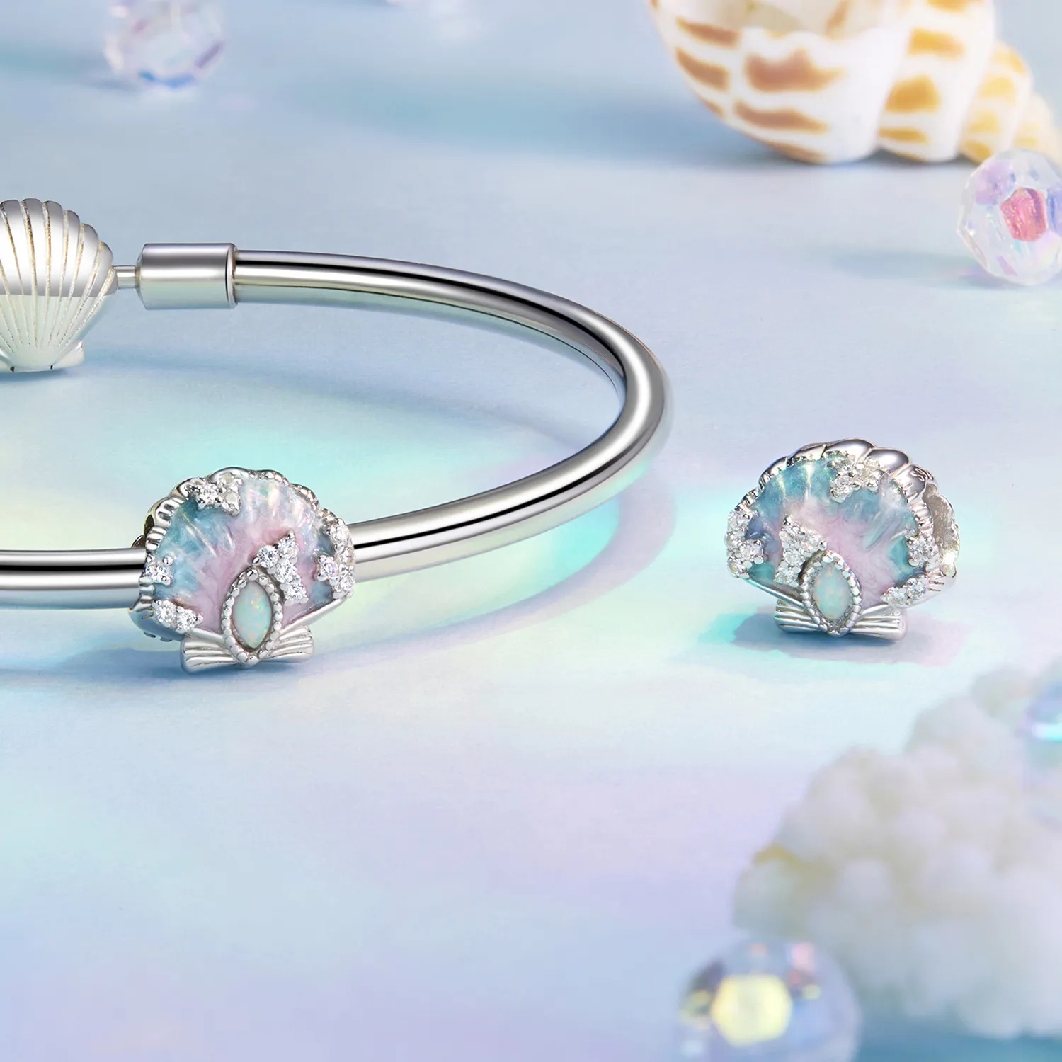 PANDORA Style Fantasy fargerik skallsjarm - BSC1017
