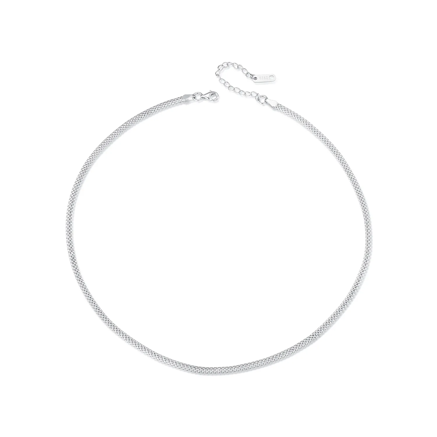 pandora style flettet halskjede bsa009