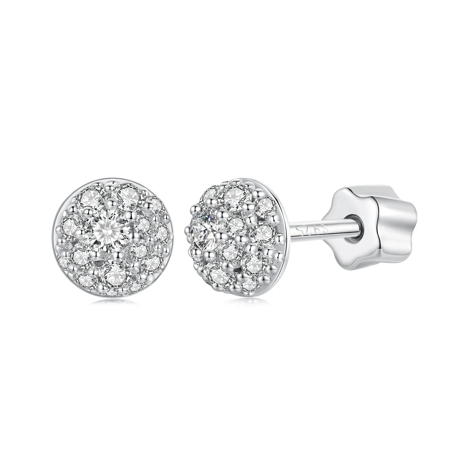 PANDORA Style Hemisphere Moissanite øredobber (med ett sertifikat) - MSE057
