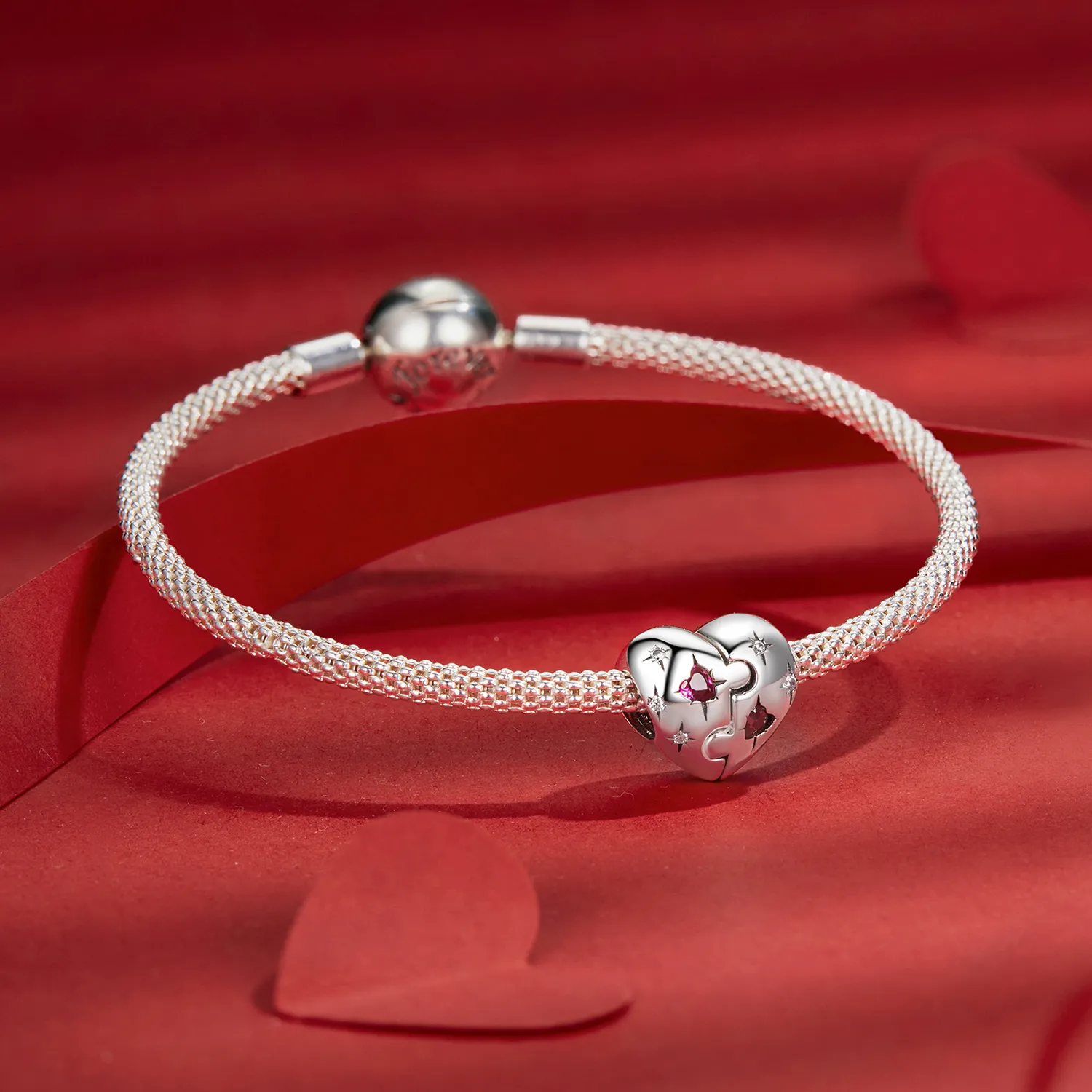 PANDORA Style Jigsaw hjerte sjarm - SCC2775