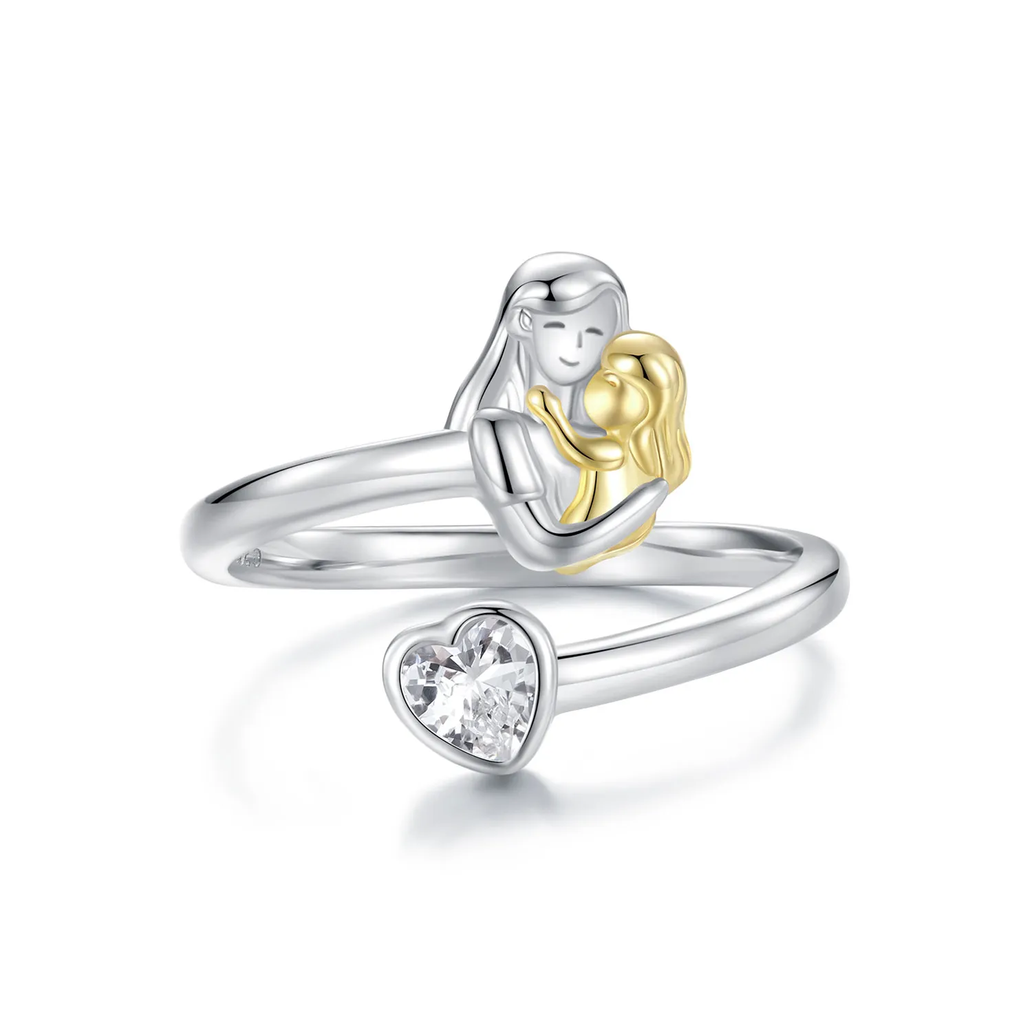 pandora style klemring til mor og datter scr1052 e