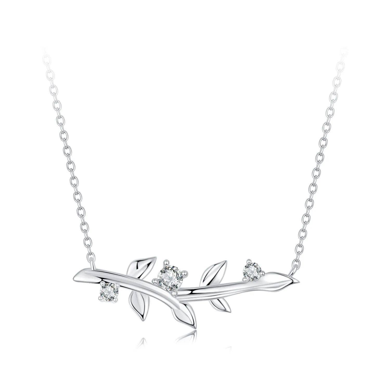 pandora style leaf halskjede bsn391