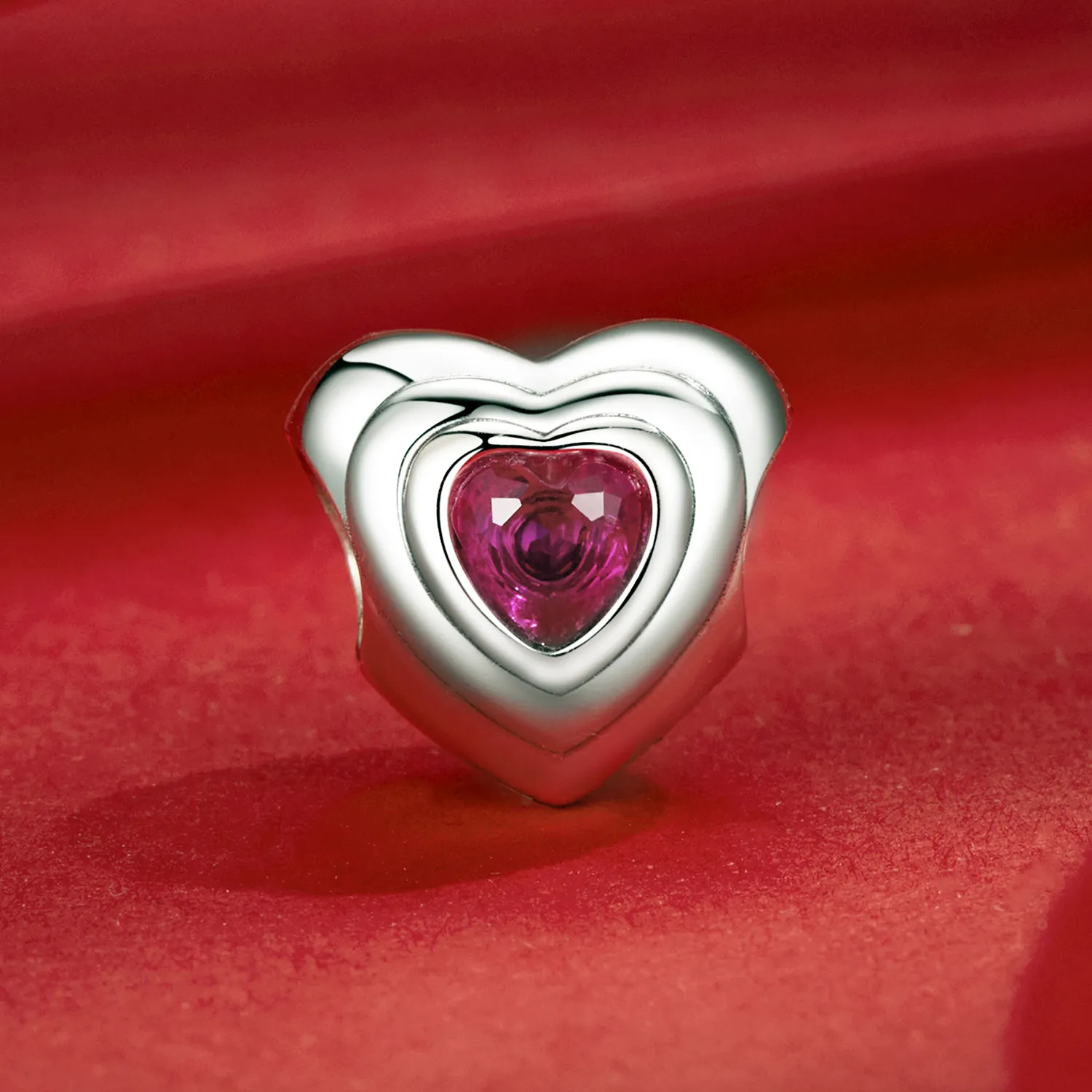 PANDORA Style Love Heart Klassisk Halo sjarm - SCC2776