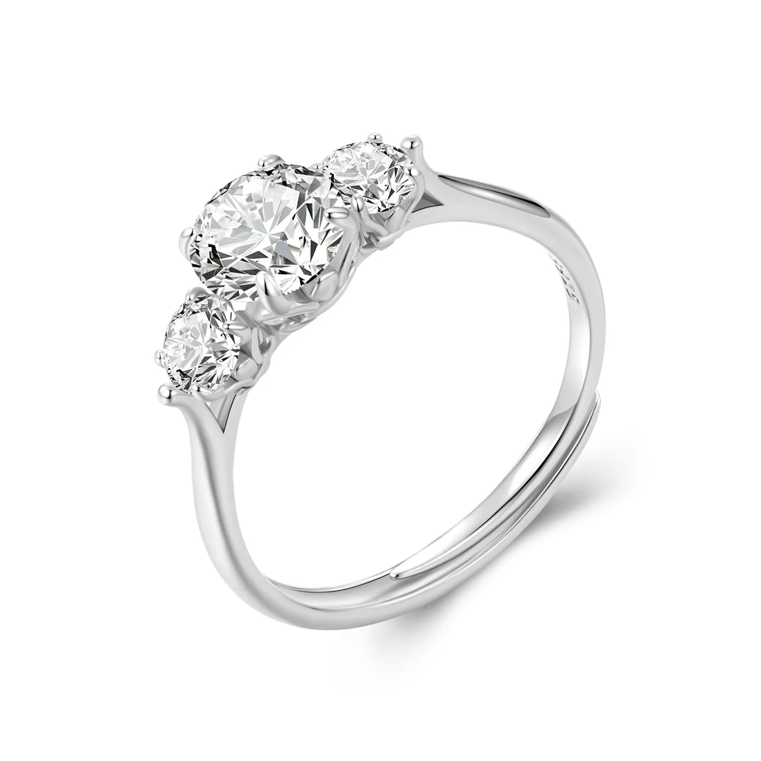 pandora style romantic 1kt moissanite ring med ett sertifikat msr051 e