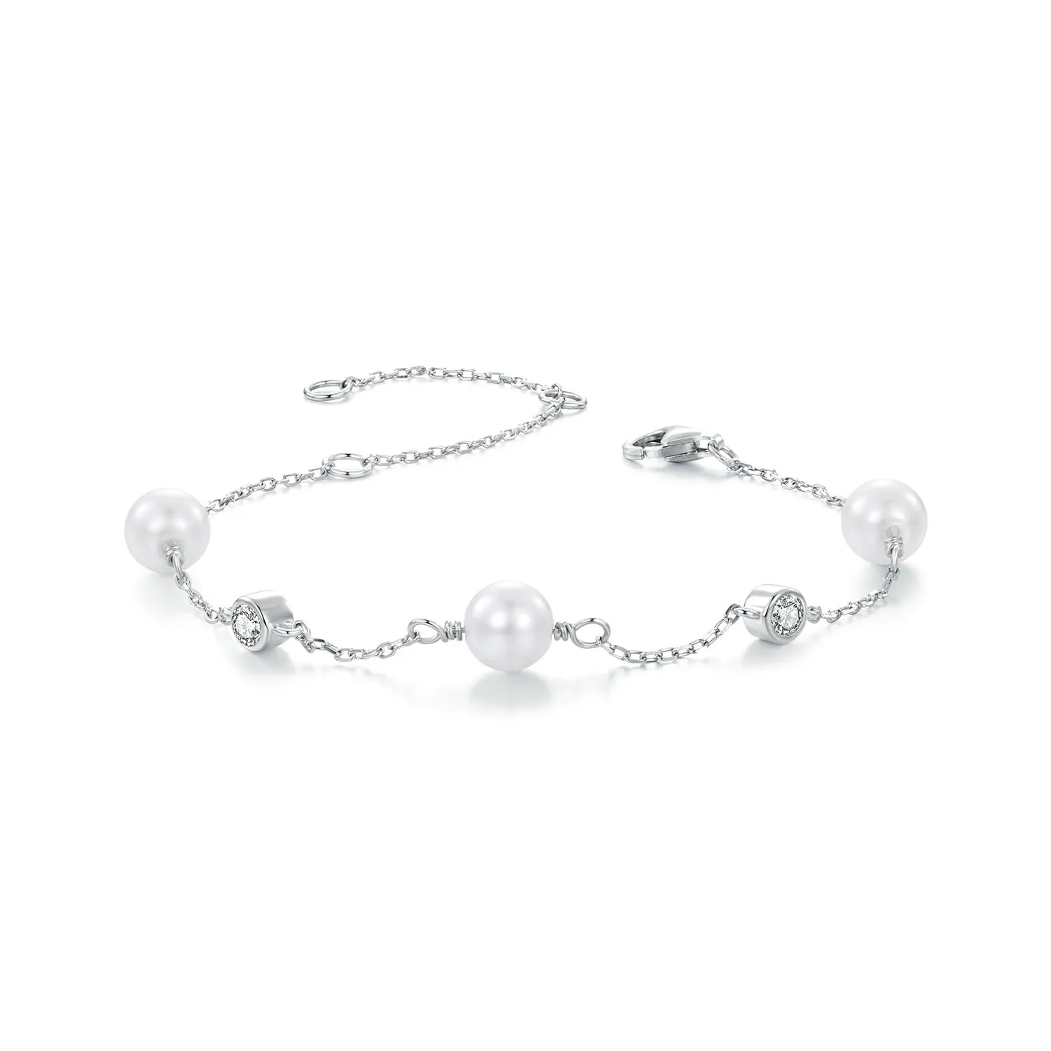 pandora style sea rhythm 01ct armbånd med ett sertifikat msb017