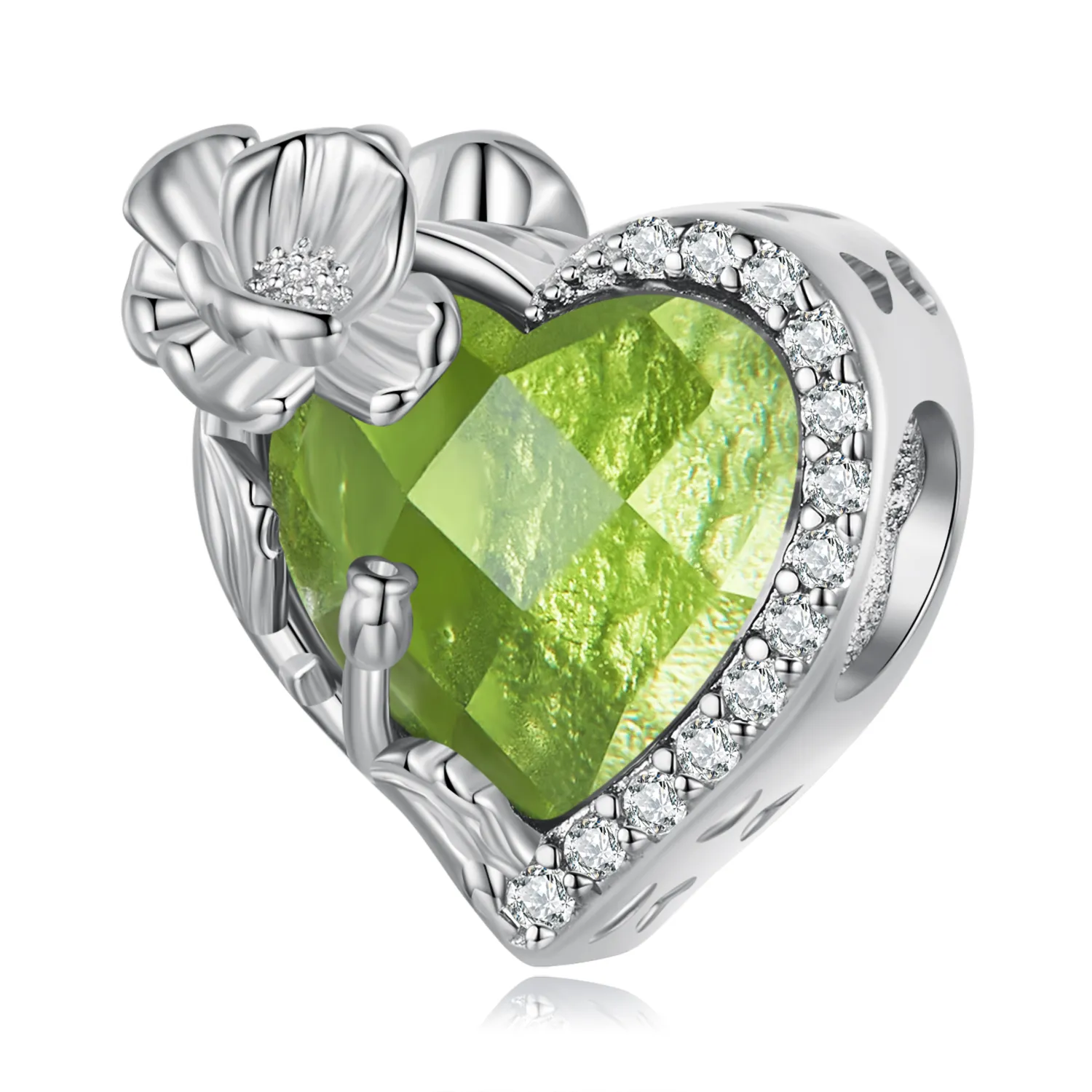PANDORA Style August birthstone hjerte sjarm - BSC660-8