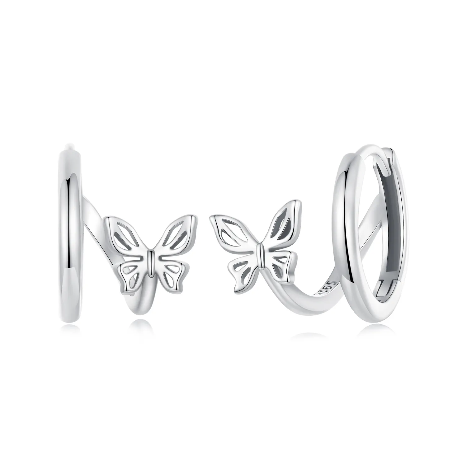 pandora style butterfly øredobber sce1766