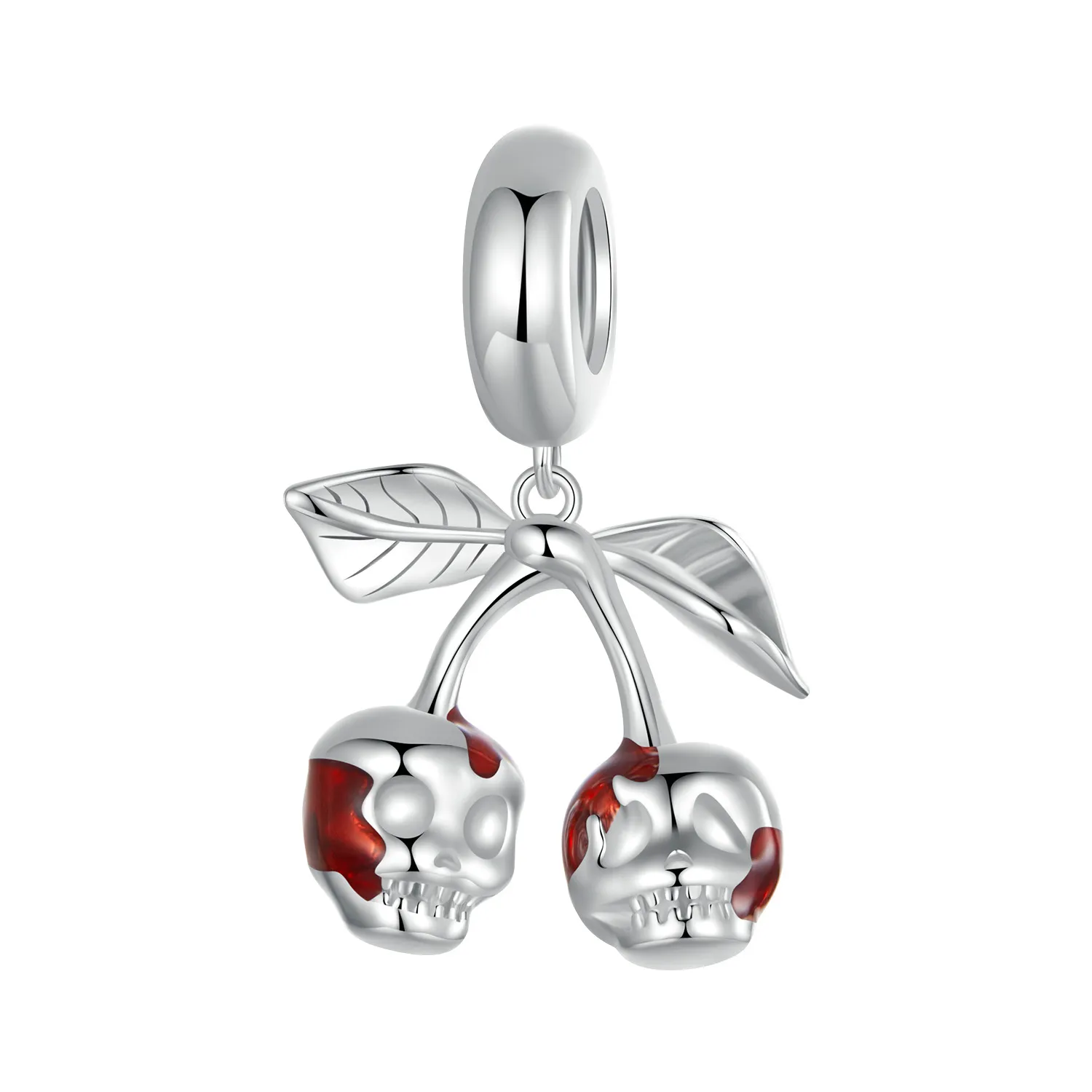 pandora style cherry skull anheng scc2904