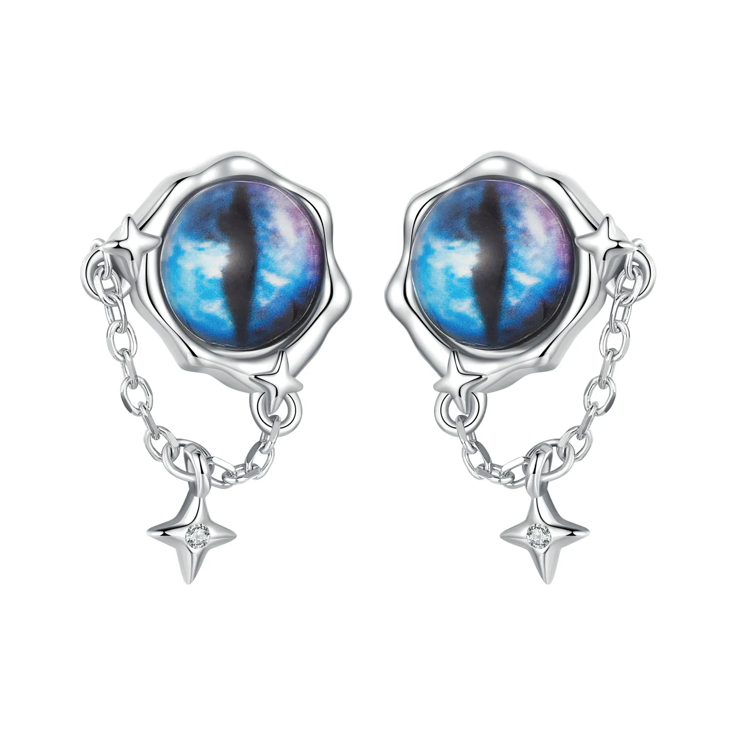 pandora style devil eye øredobber bse1092