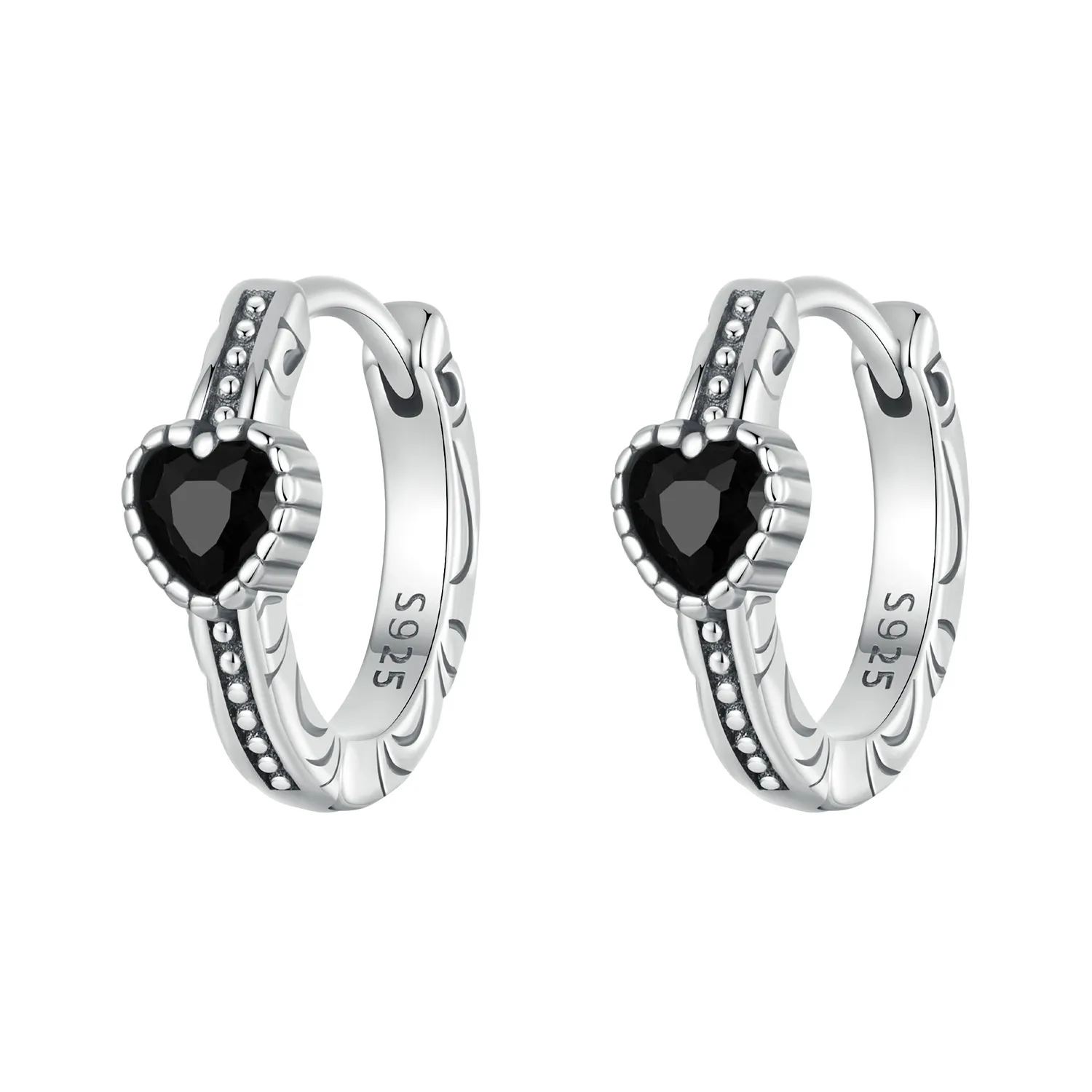 pandora style heart of night øredobber sce1800