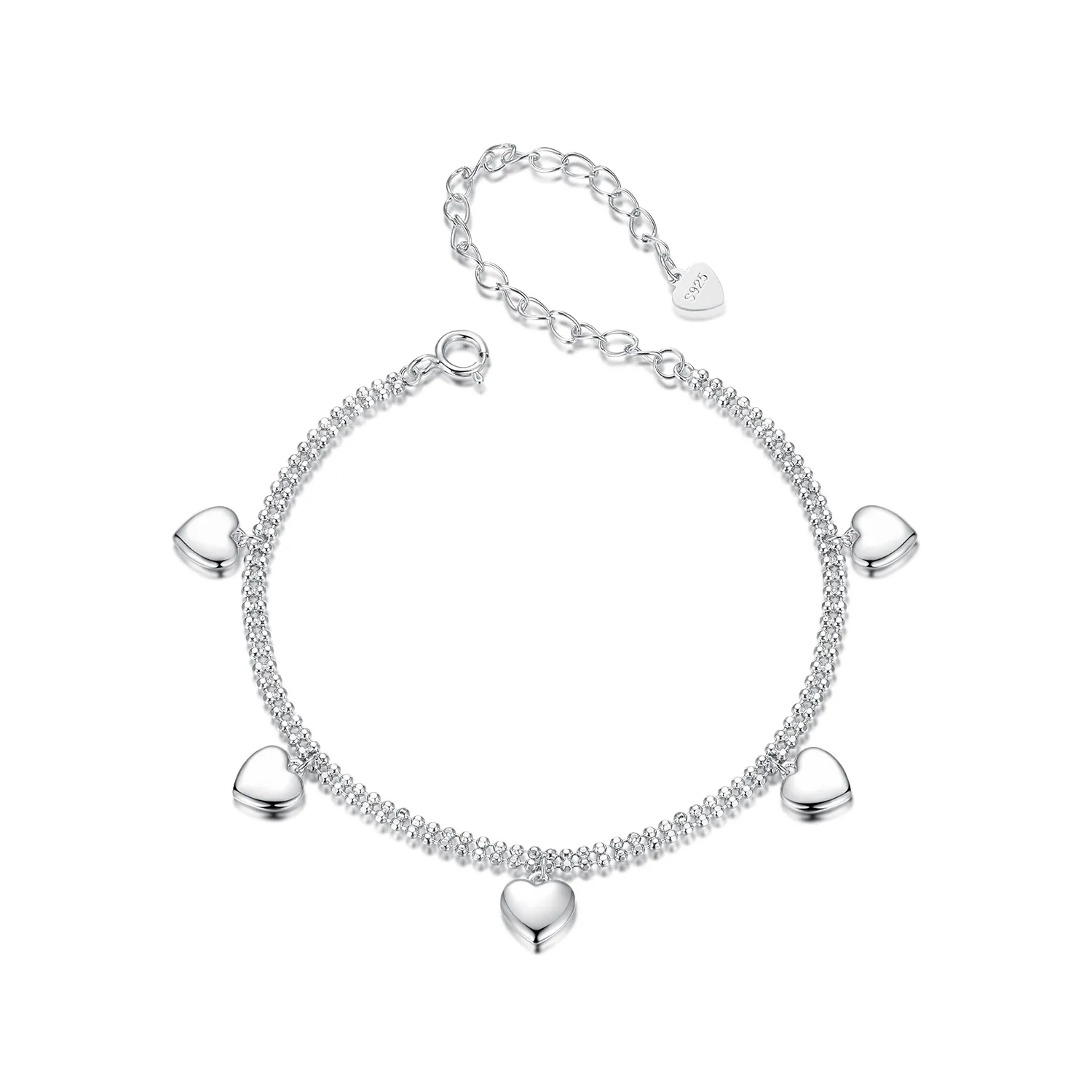 pandora style love armbånd med doble lag perler bsb190