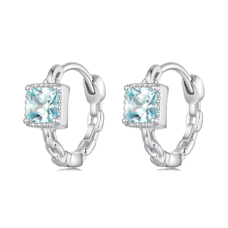 PANDORA Style Navy Princess Square øredobber - BSE1100
