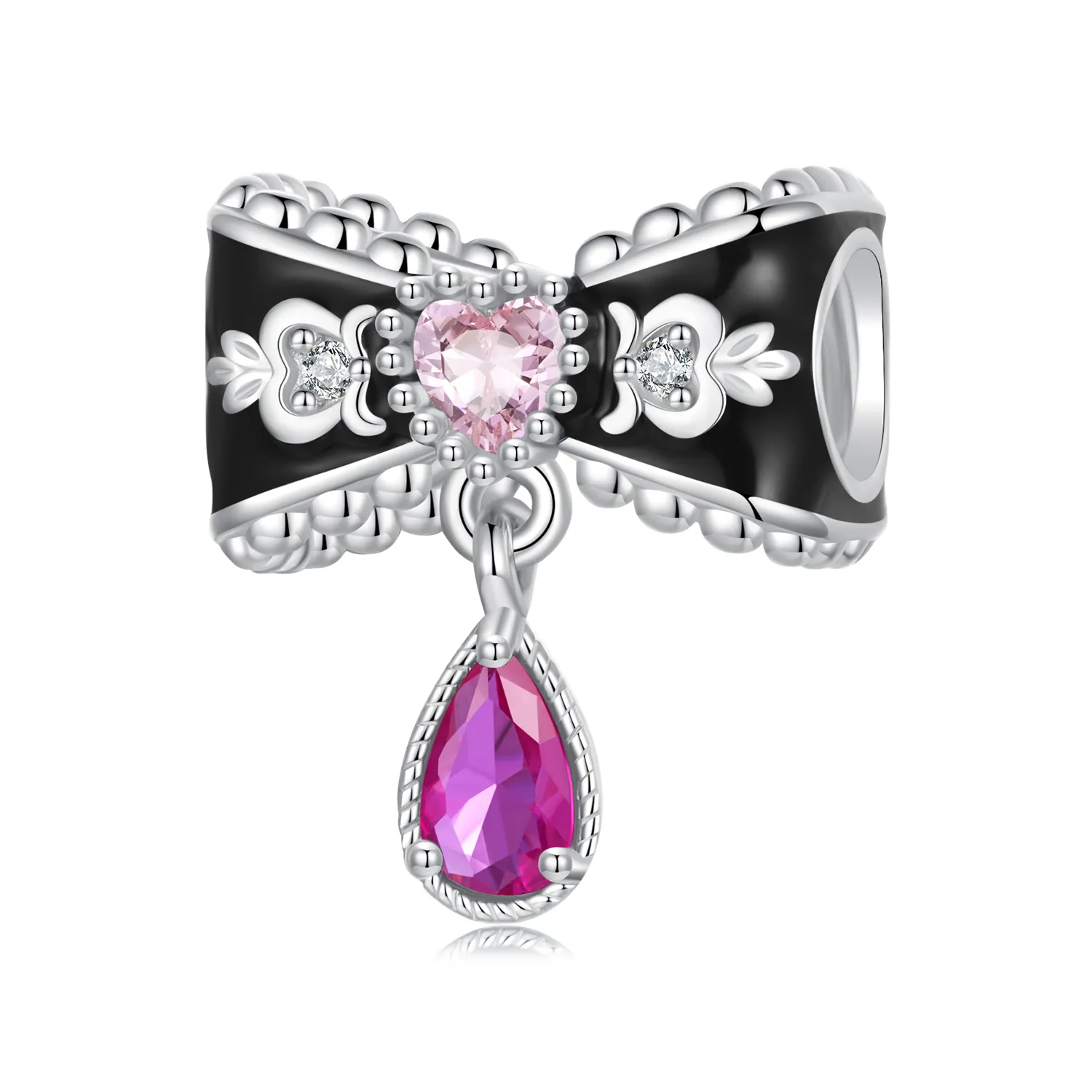 pandora style romantiske sløyfeperler bsc1055