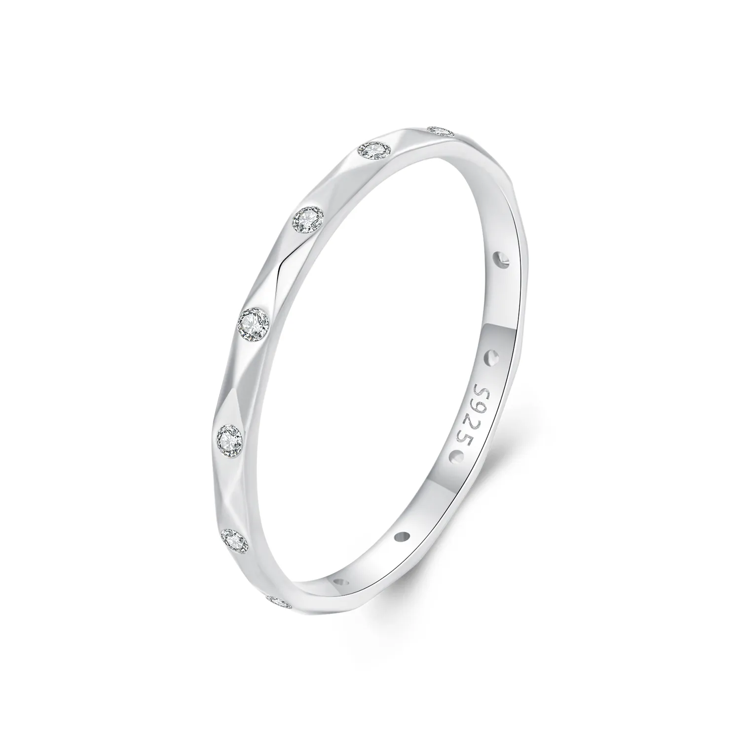 PANDORA Style Shining diamant liten enkelt ring - BSR578