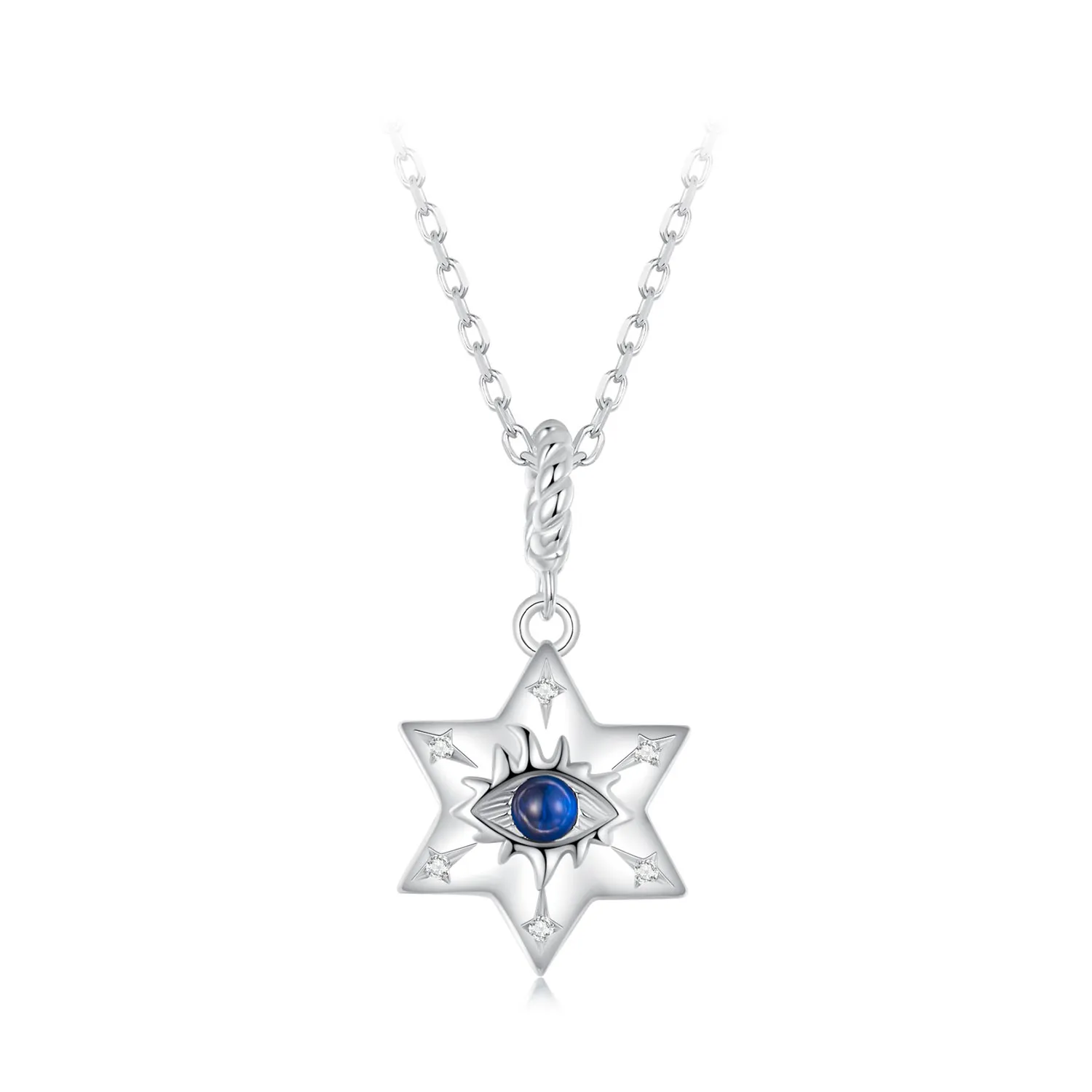 pandora style starburst demon eye halskjede bsn397