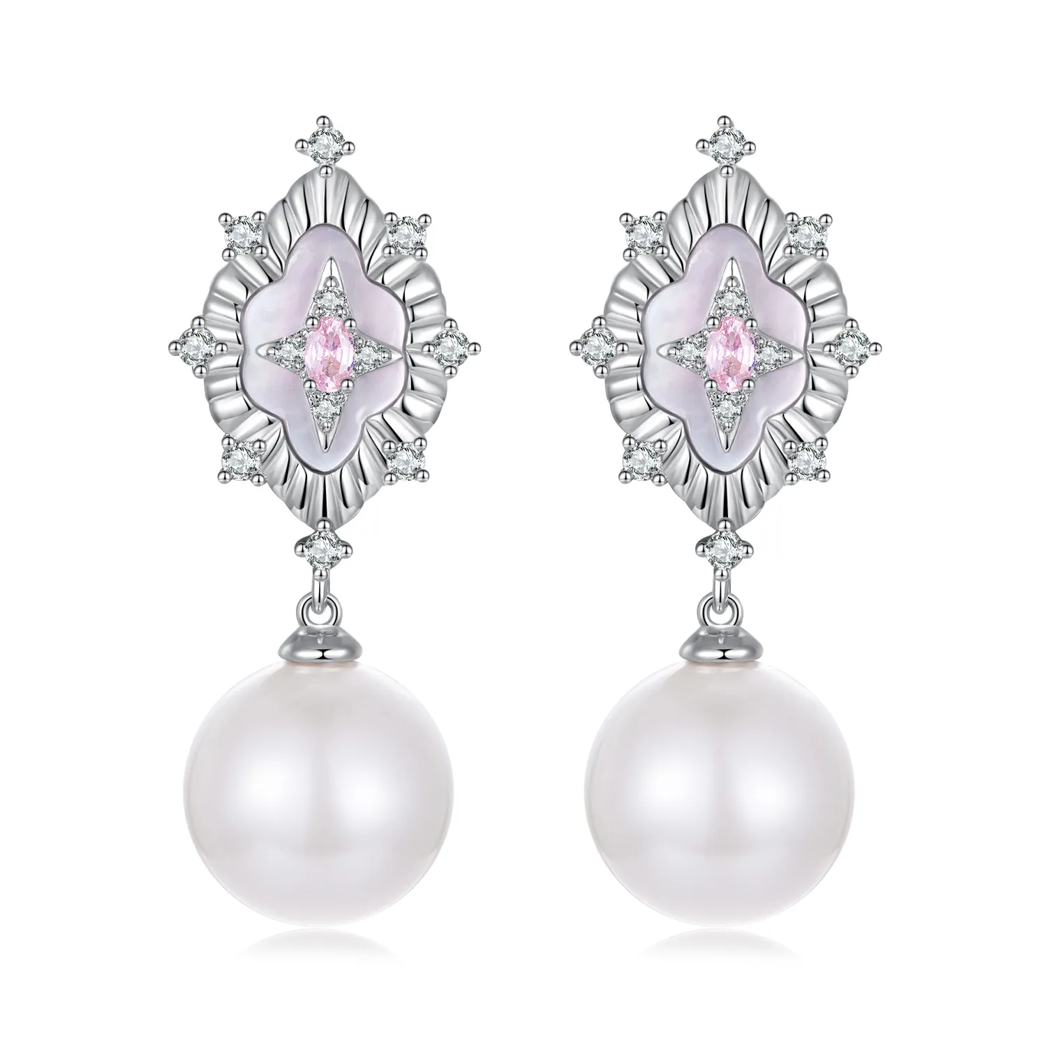 pandora style starlight rosa øredobber yie246