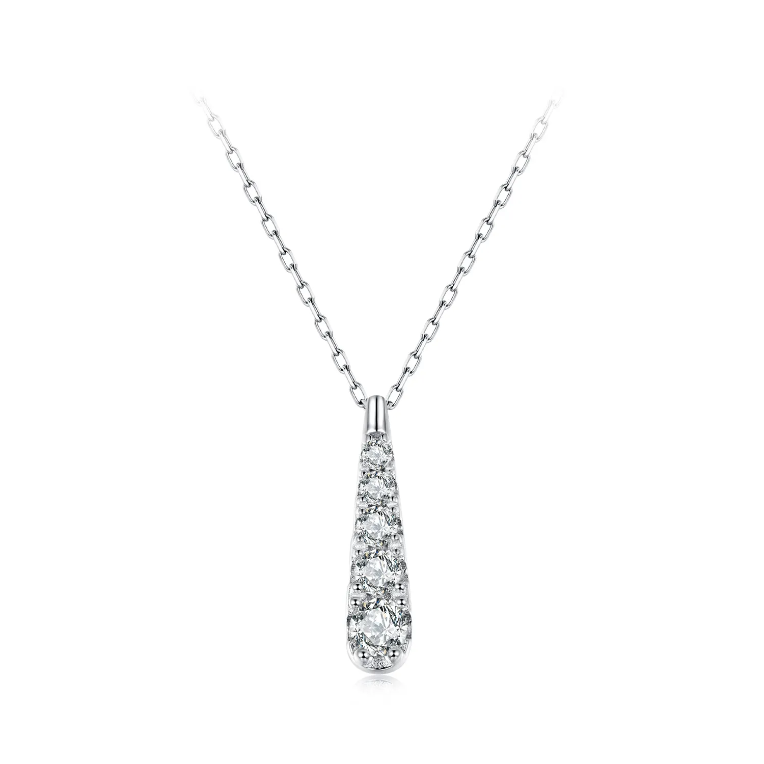 pandora style temperament vanndråpe halskjede bsn399