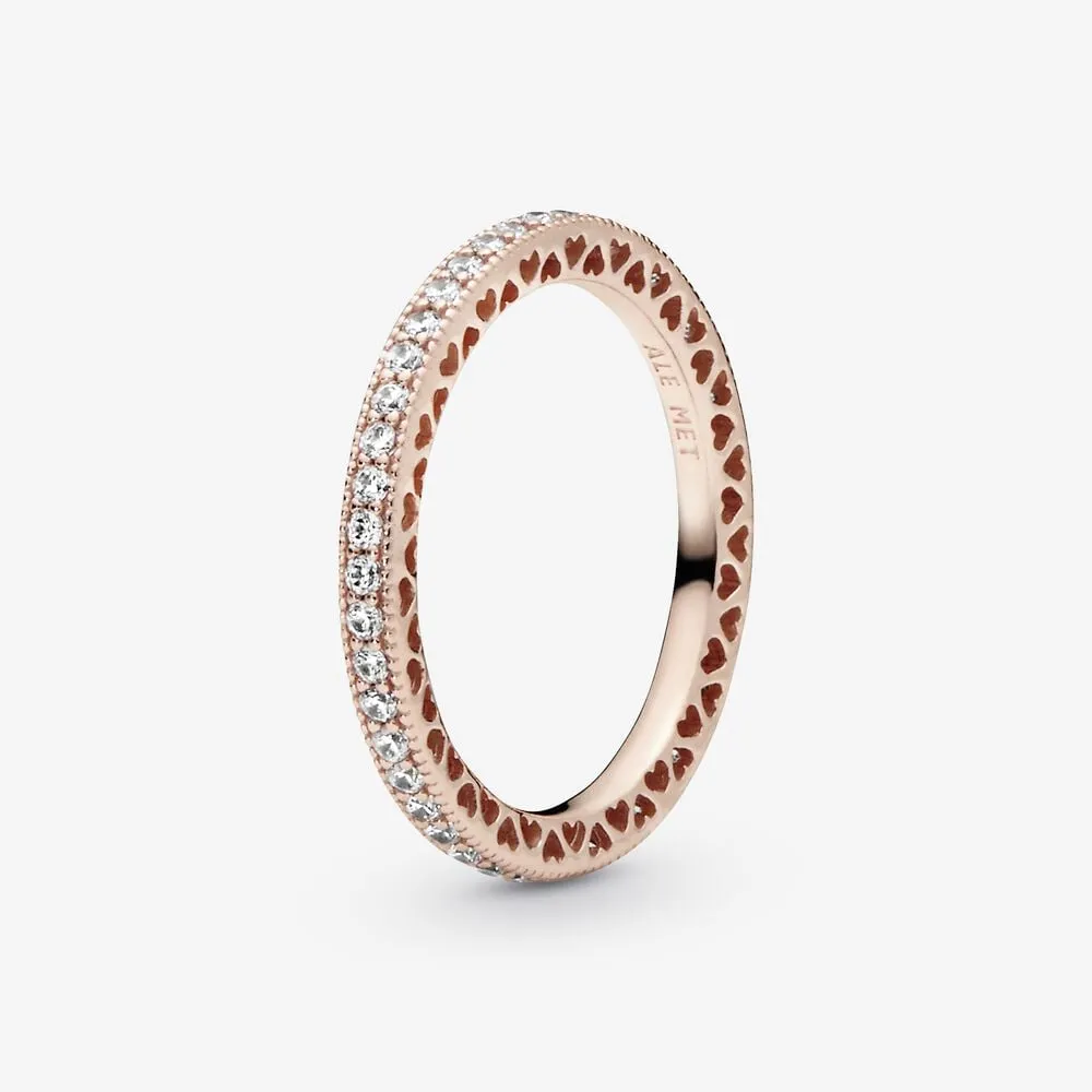 pandora gnister og hjerter ring 180963cz