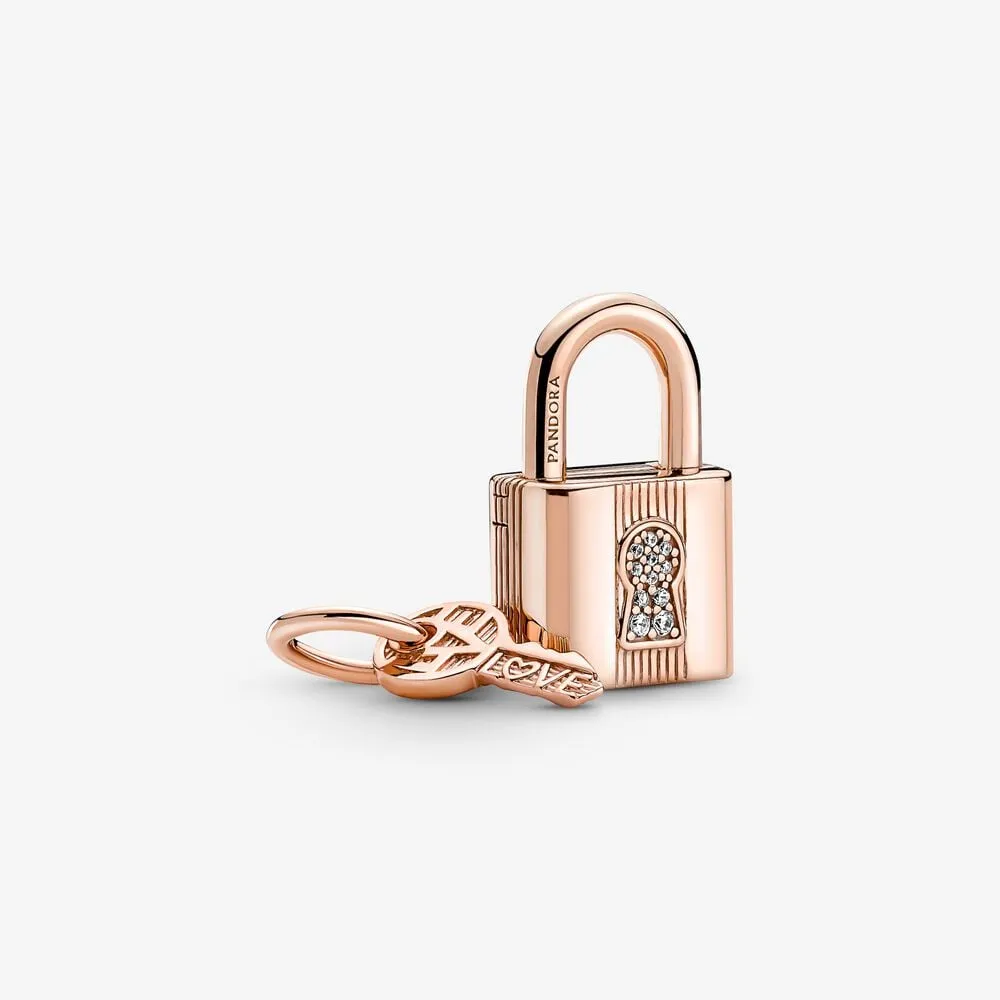 pandora hengelås og nøkkel hengende charm 780088c01