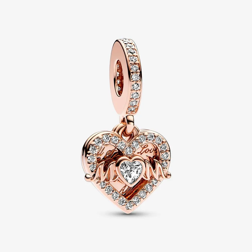 pandora hjerte og mor hengende charm 789402c01