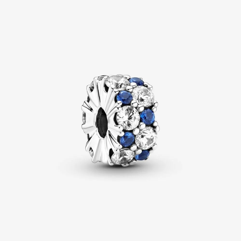 Pandora Klar og Blå Funklende Klemmecharm - 799171C01