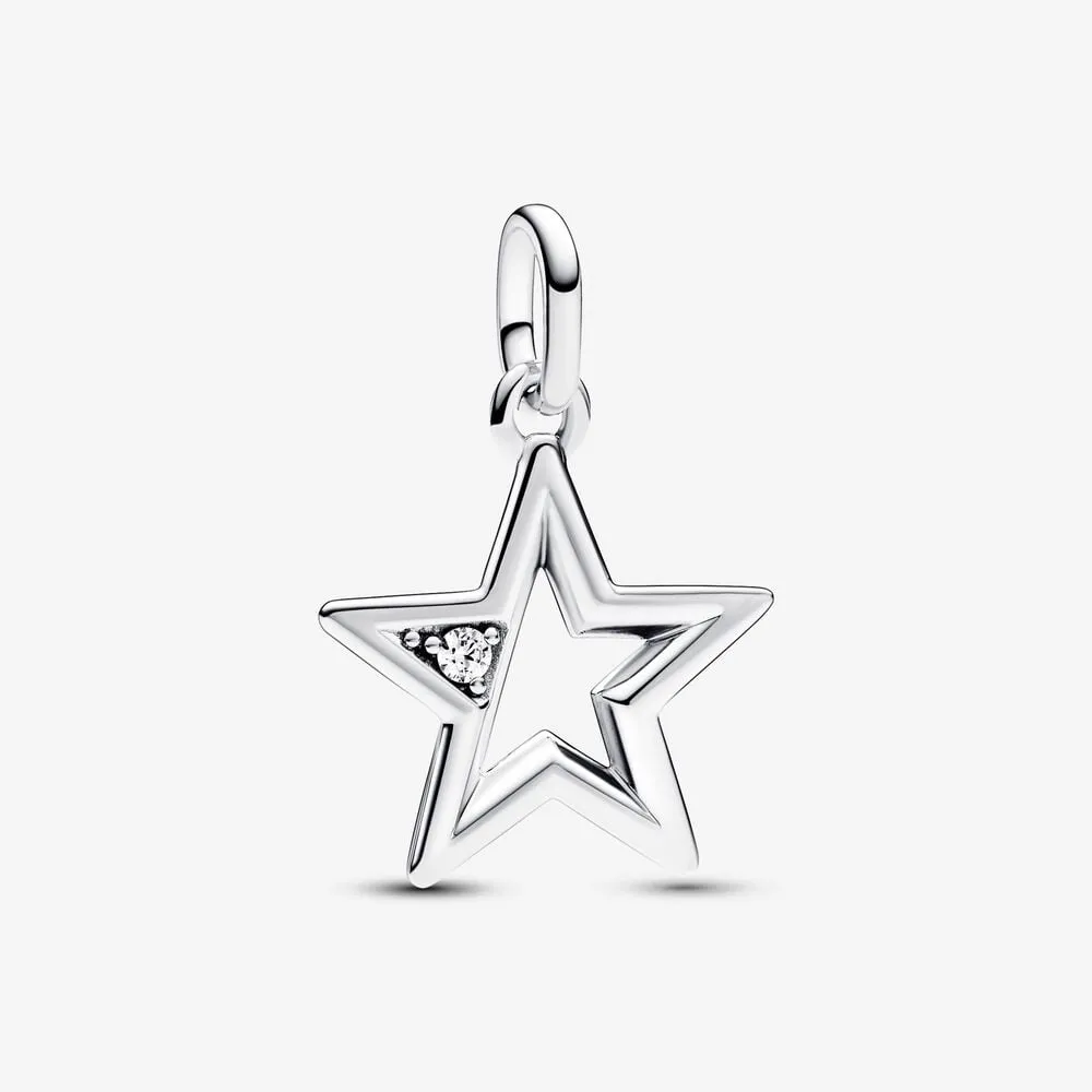 pandora me funklende stjerne flat charm 793032c01