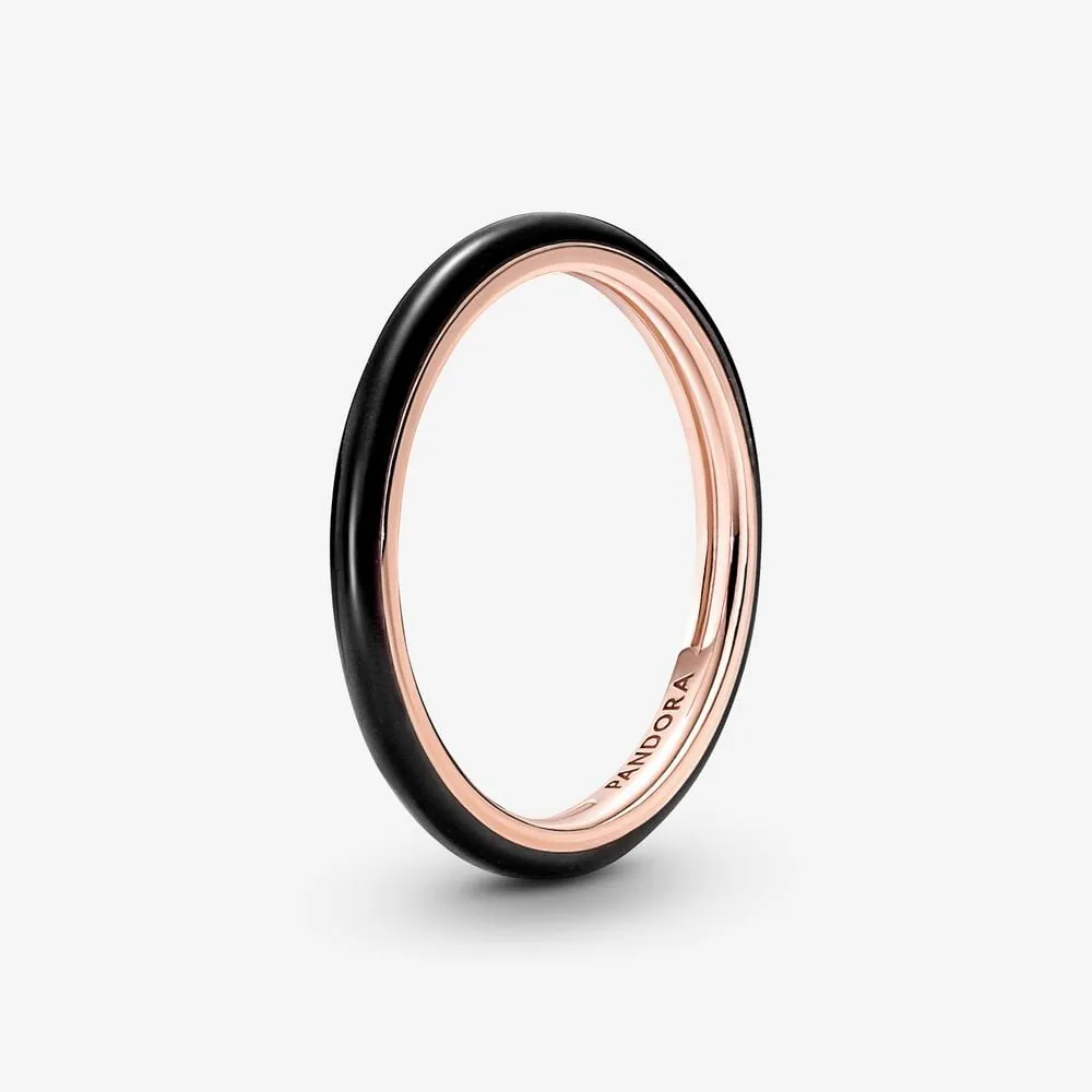 pandora me svart emalje ring 189655c01