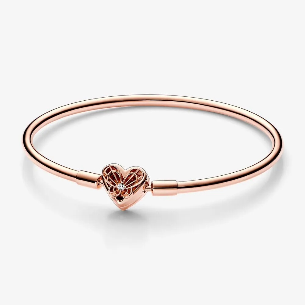 Pandora Moments Hjerte og Sommerfugl Bangle - 582594C01