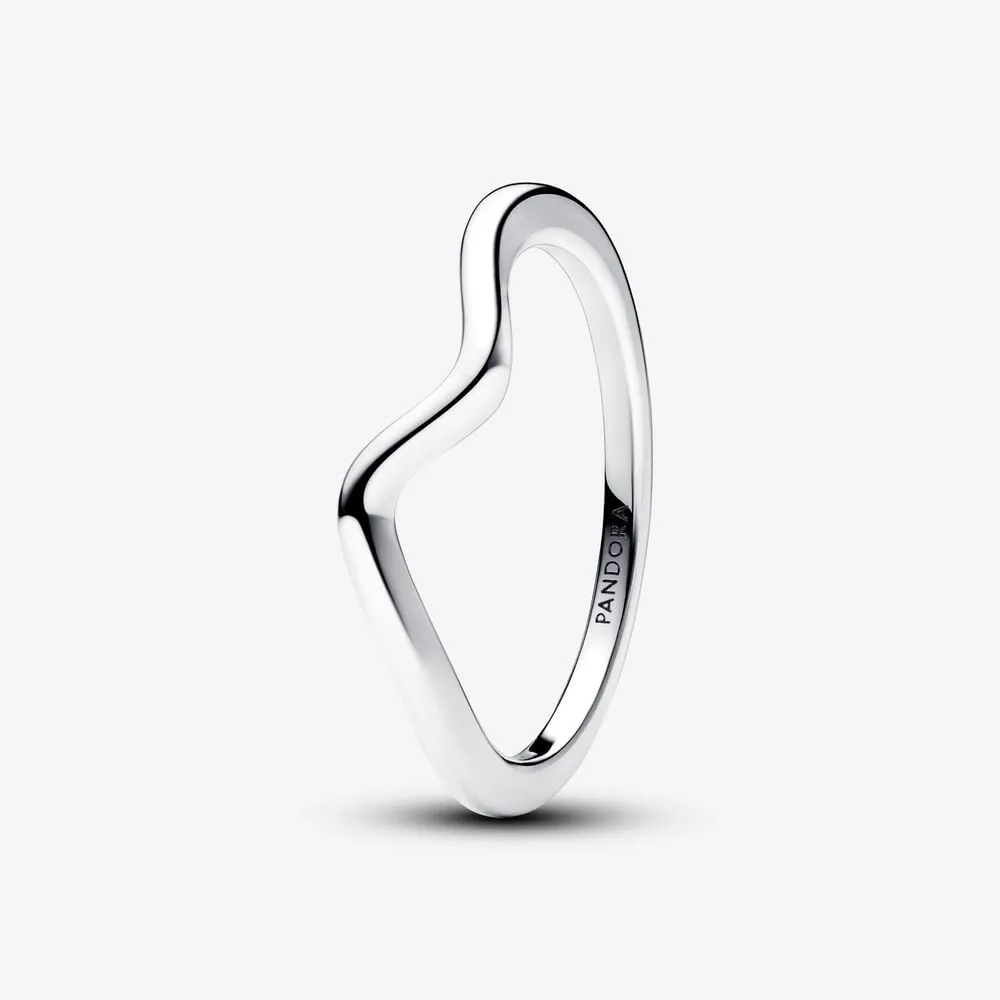 Pandora Polert Bølge Ring - 193095C00
