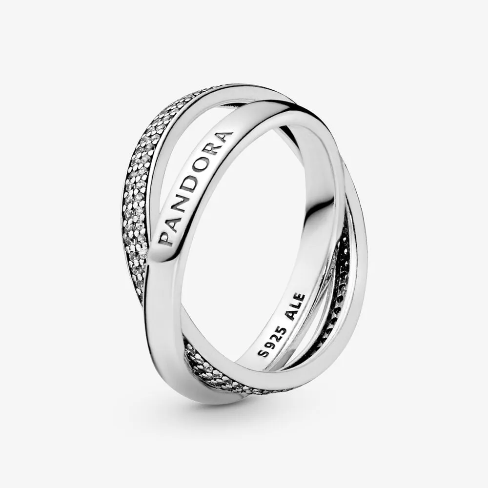 Pandora Silver ring with clear cubic zirconia - 196547CZ