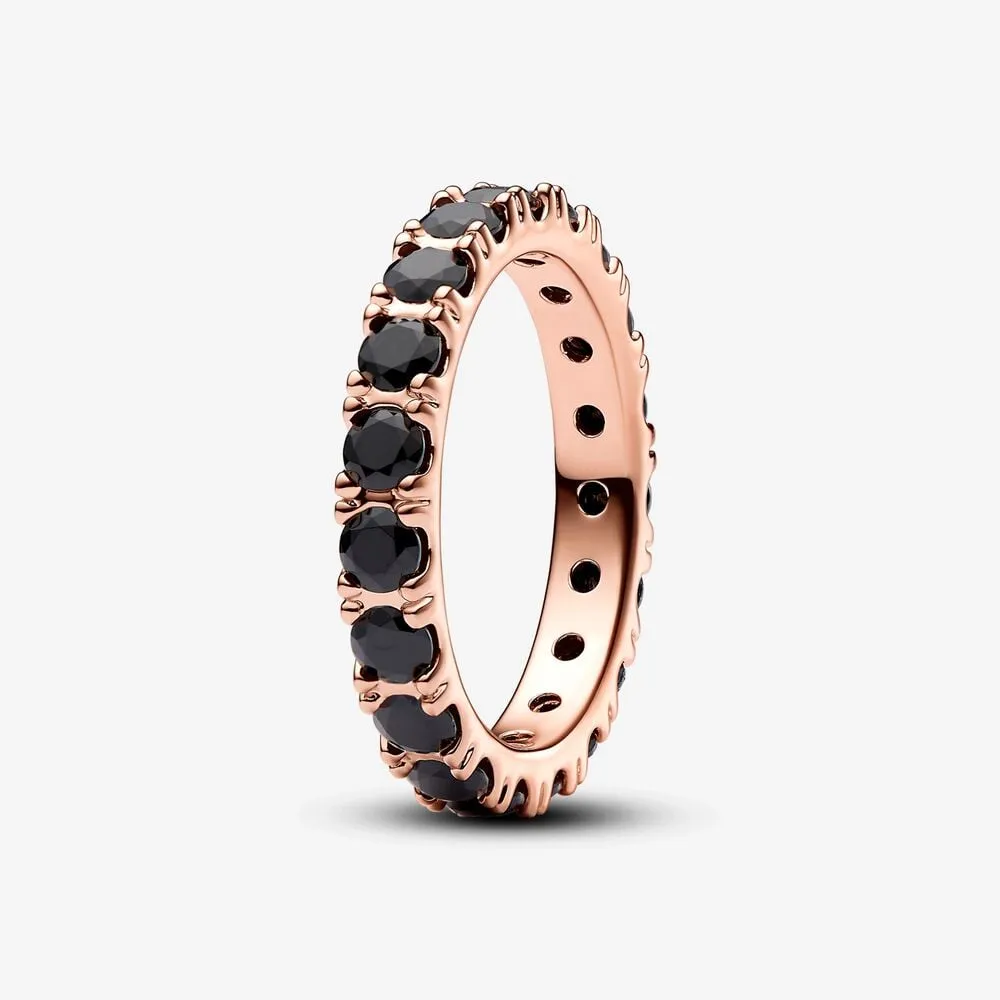 Pandora Svart Funklende Rad Alliansering - 180050C02