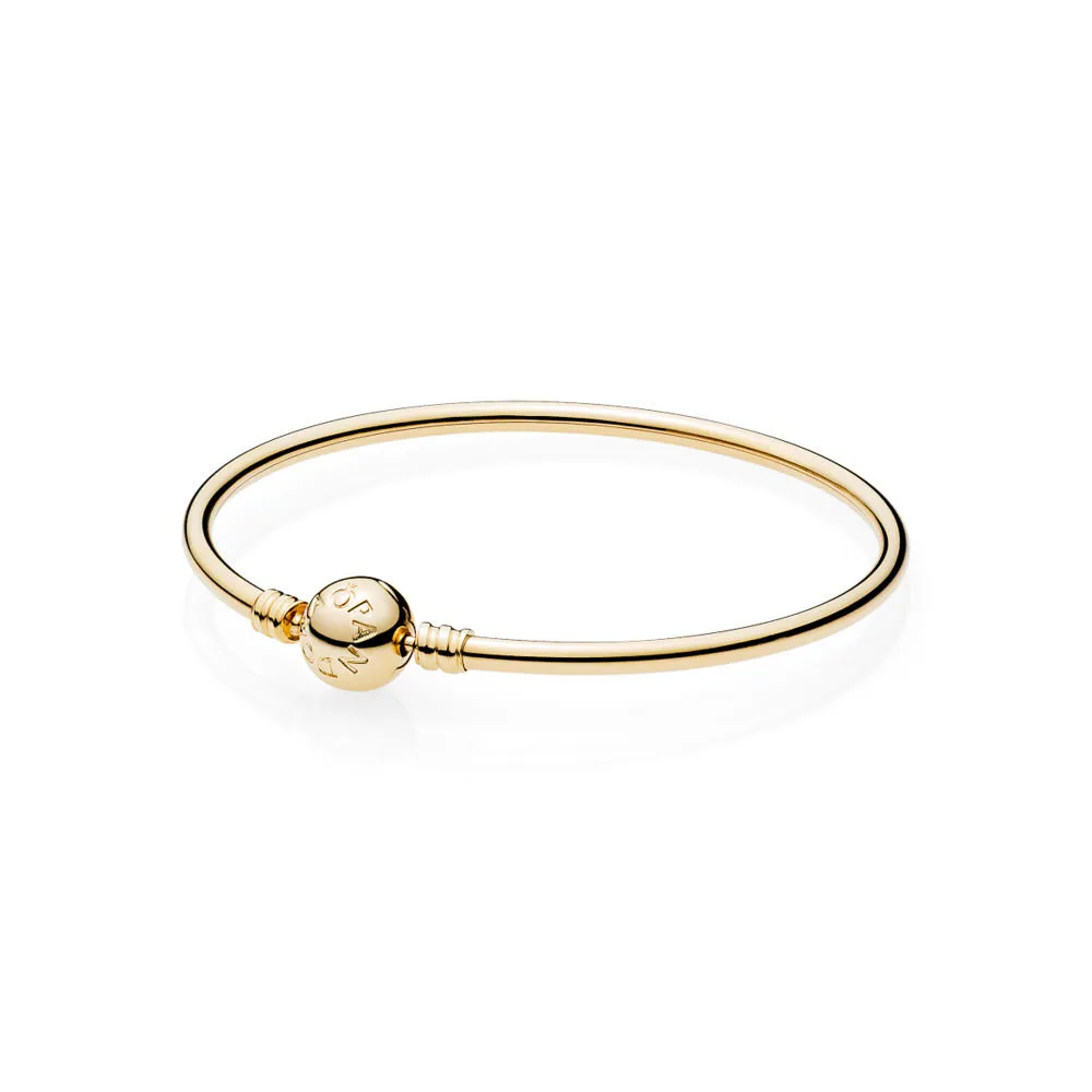 pandora moments gold bangle 550713