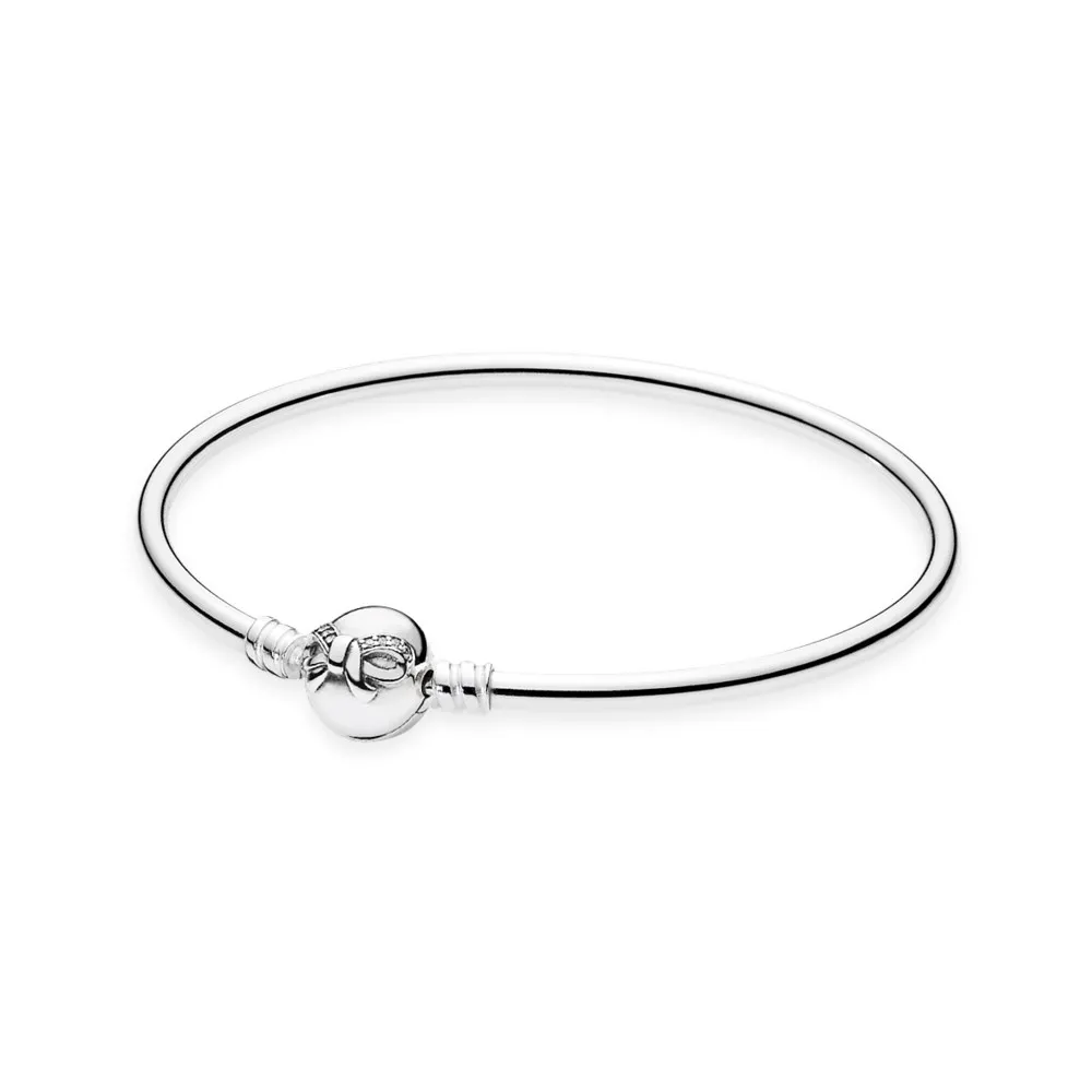 pandora moments sølvbangle delikat sløyfe 590724cz