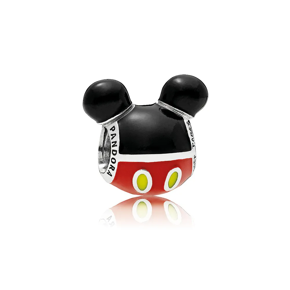 disney pandora charm mikke mus silhuettikon