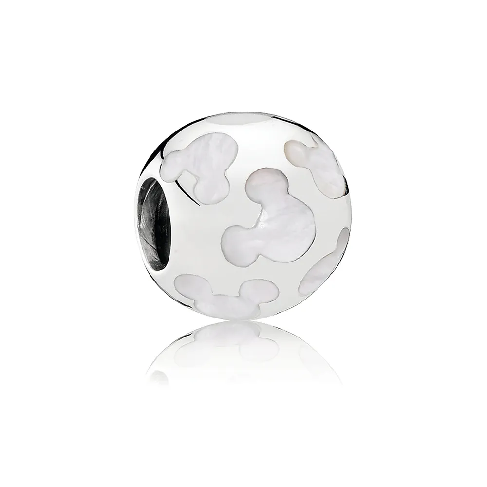 mikke mus mother of pearl icon charm av pandora 7501057370023p