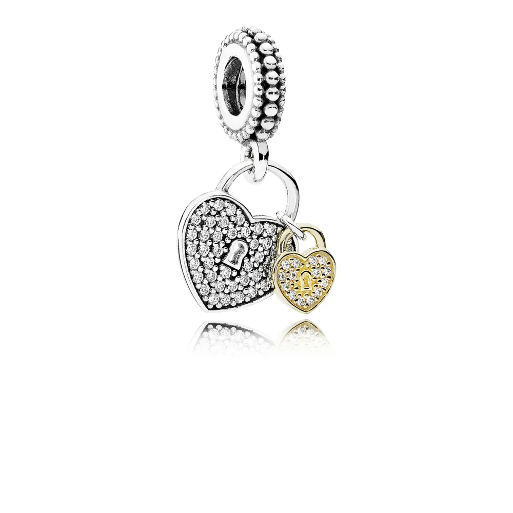 moderne lovepod pandora rose anheng med klare cubic zirconia 791807cz