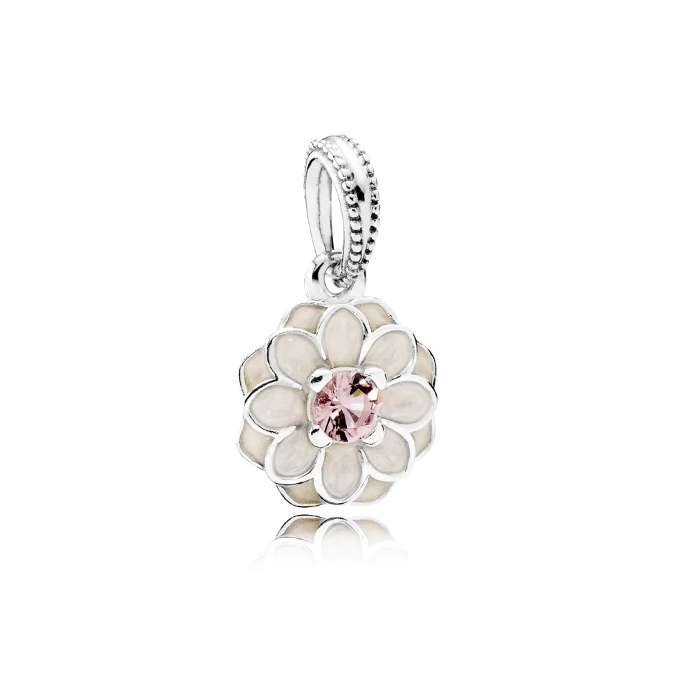 moderne lovepod pandora rose anheng med klare cubic zirconia 791829nbp