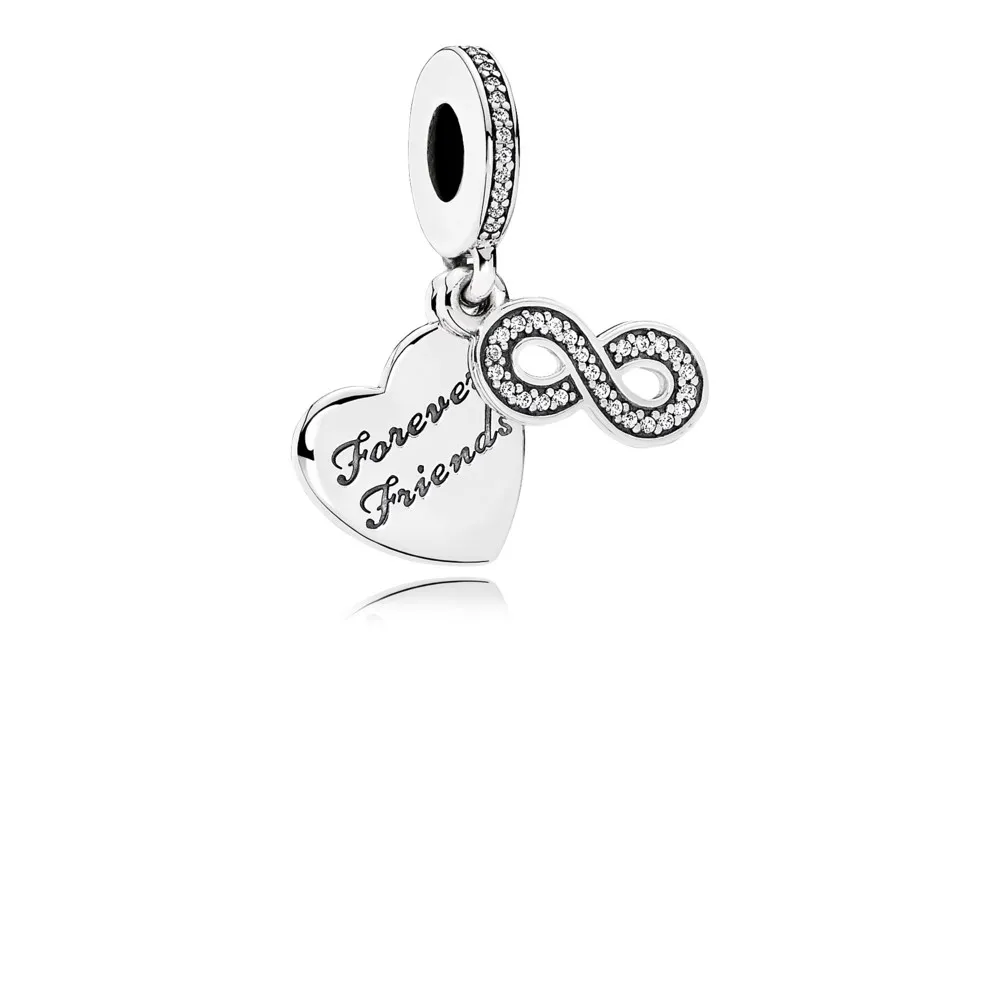 moderne lovepod pandora rose anheng med klare cubic zirconia 791948cz