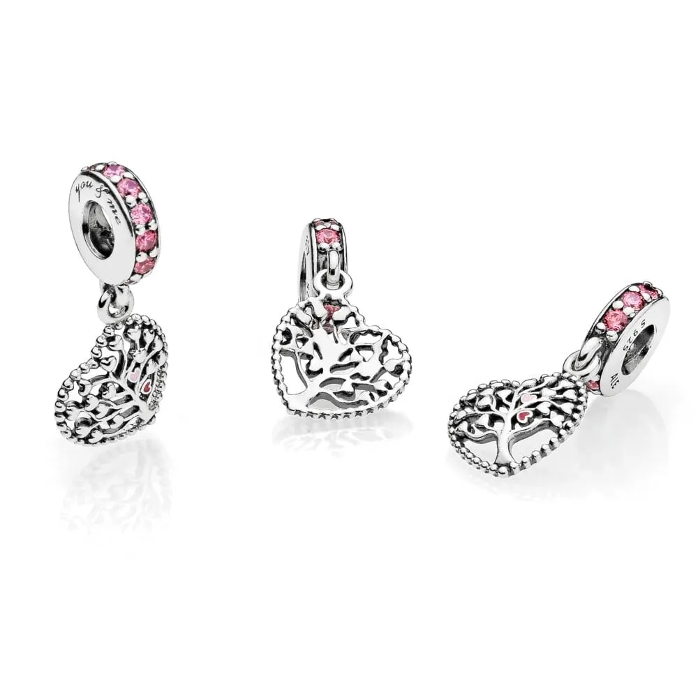 Moderne LovePod PANDORA Rose anheng med klare cubic zirconia - 796592CZSMX